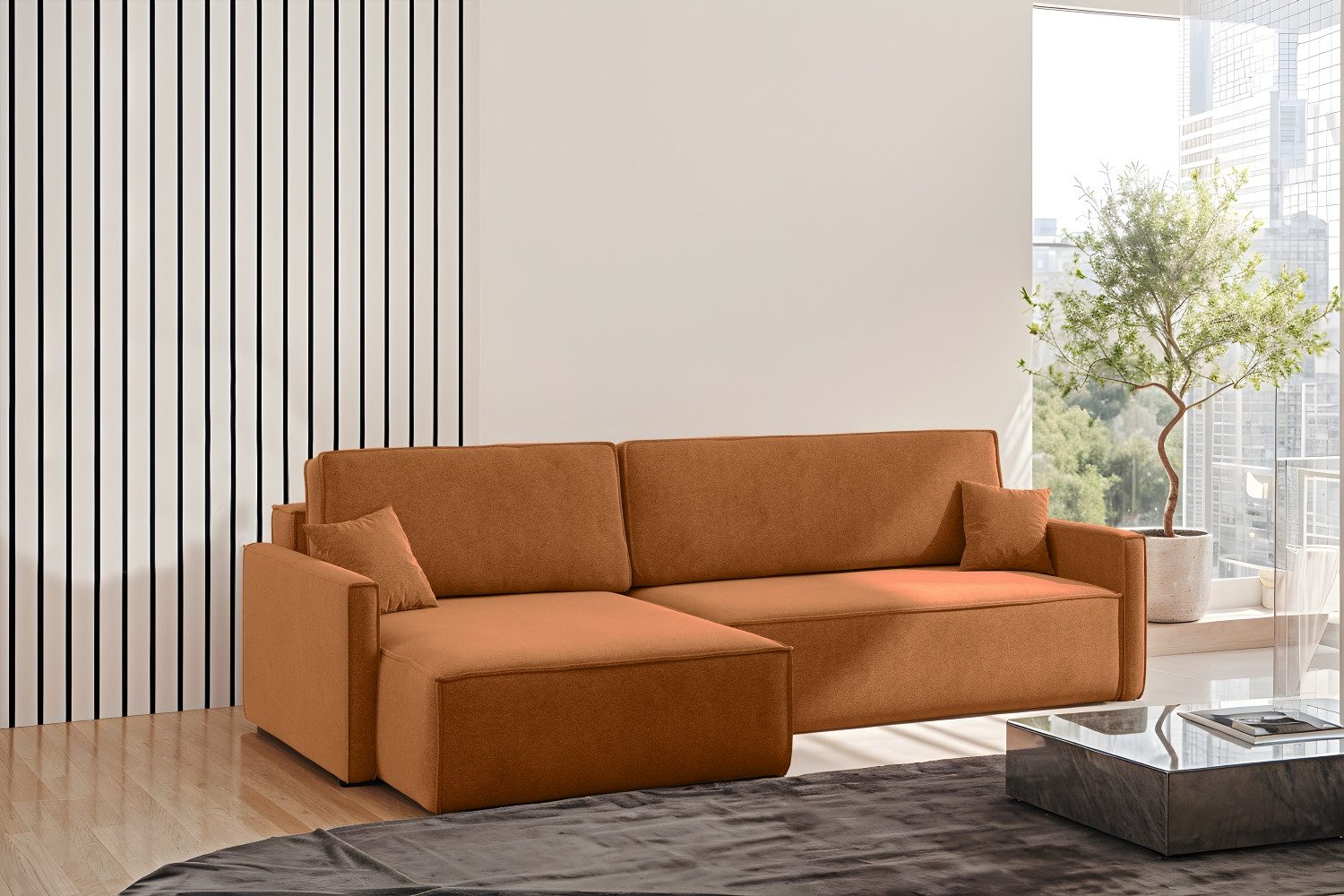 Kaiser Möbel Schlafsofa Schlafsofa Carlos L-Form günstig online kaufen