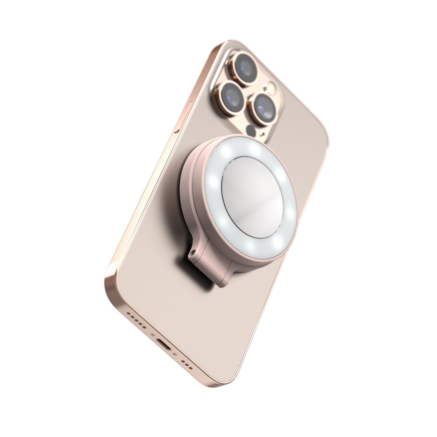 ShiftCam Ringlicht SnapLight, Magnetische Halterung, Spiegel, 4 Helligkeitsstufen