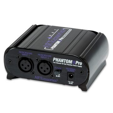 Art Audio Mikrofon Phantom II Pro (2-Kanal Phantomspeisung), Inkl keepdrum 9V-Netzteil