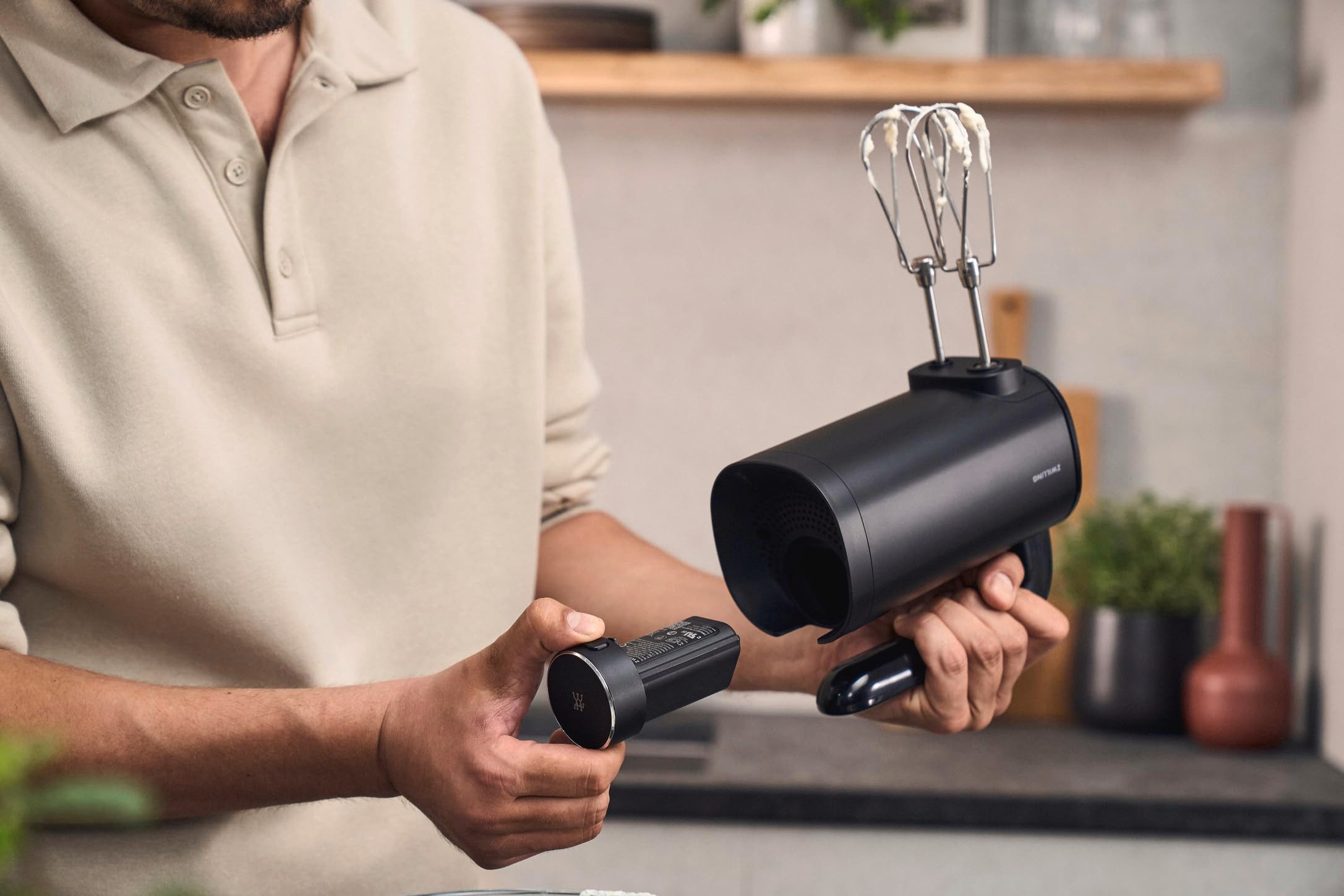 Zwilling Handmixer XTEND, Kabelloser Handmixer mit Akku und vielfältigem Zubehör