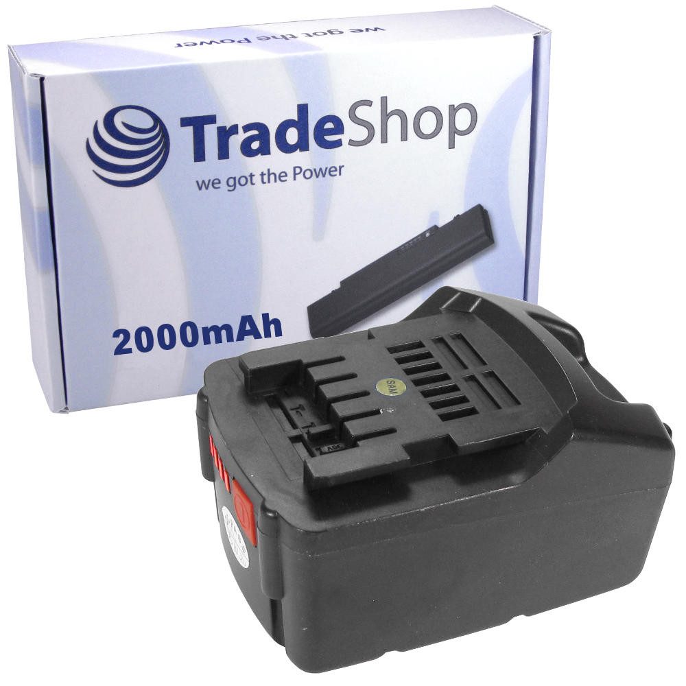 Trade-Shop Akku passend für Metabo AHS 36 BHA 36 LTX KHA 36 LTX SDS+ Akku Li-Ion 2000 mAh (36 V)