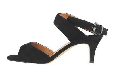 J.Reneé Soncino Black Sued Sandalette