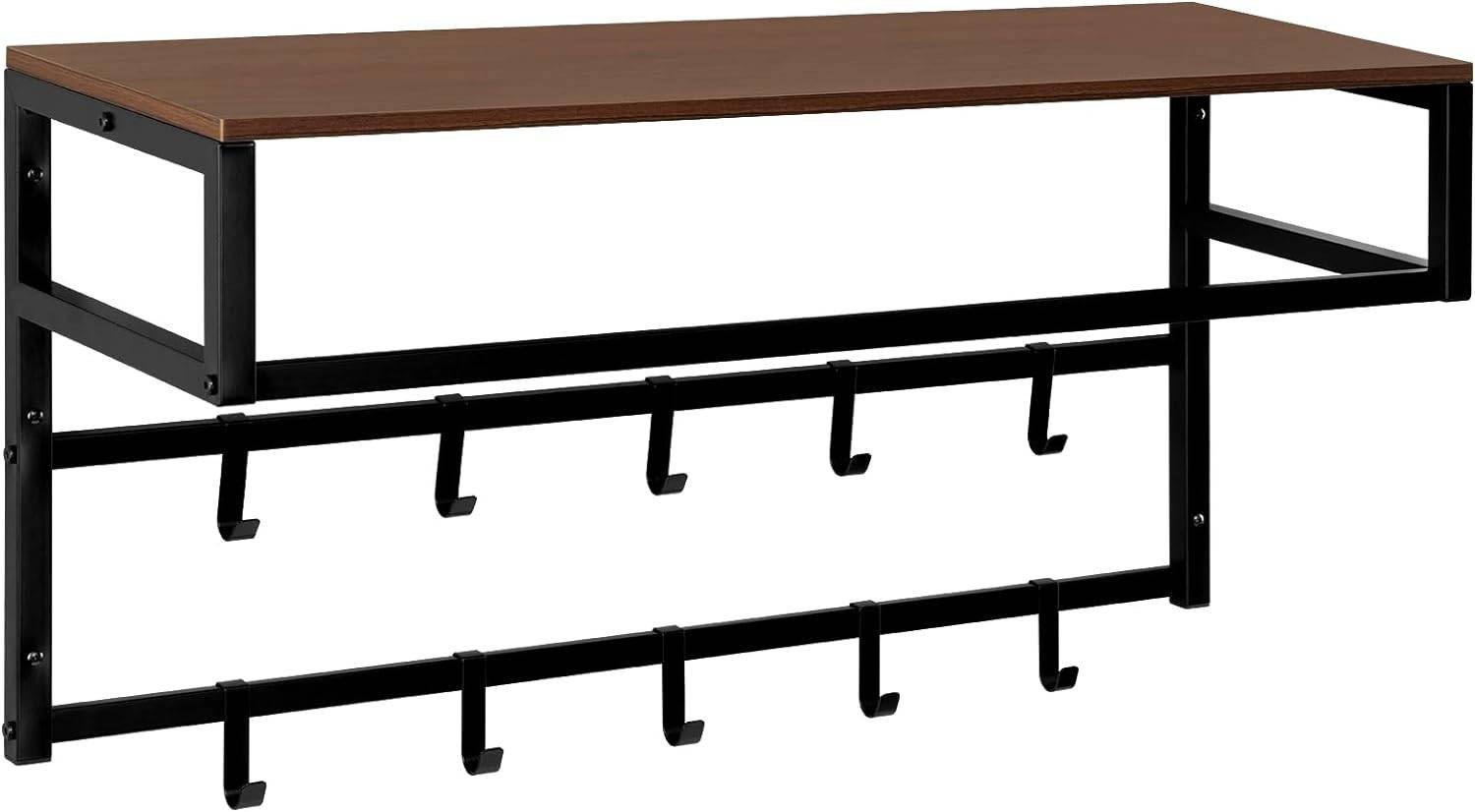 EUGAD Wandgarderobe (1 St), mit Ablage 10 Haken, 80x41x30 cm günstig online kaufen