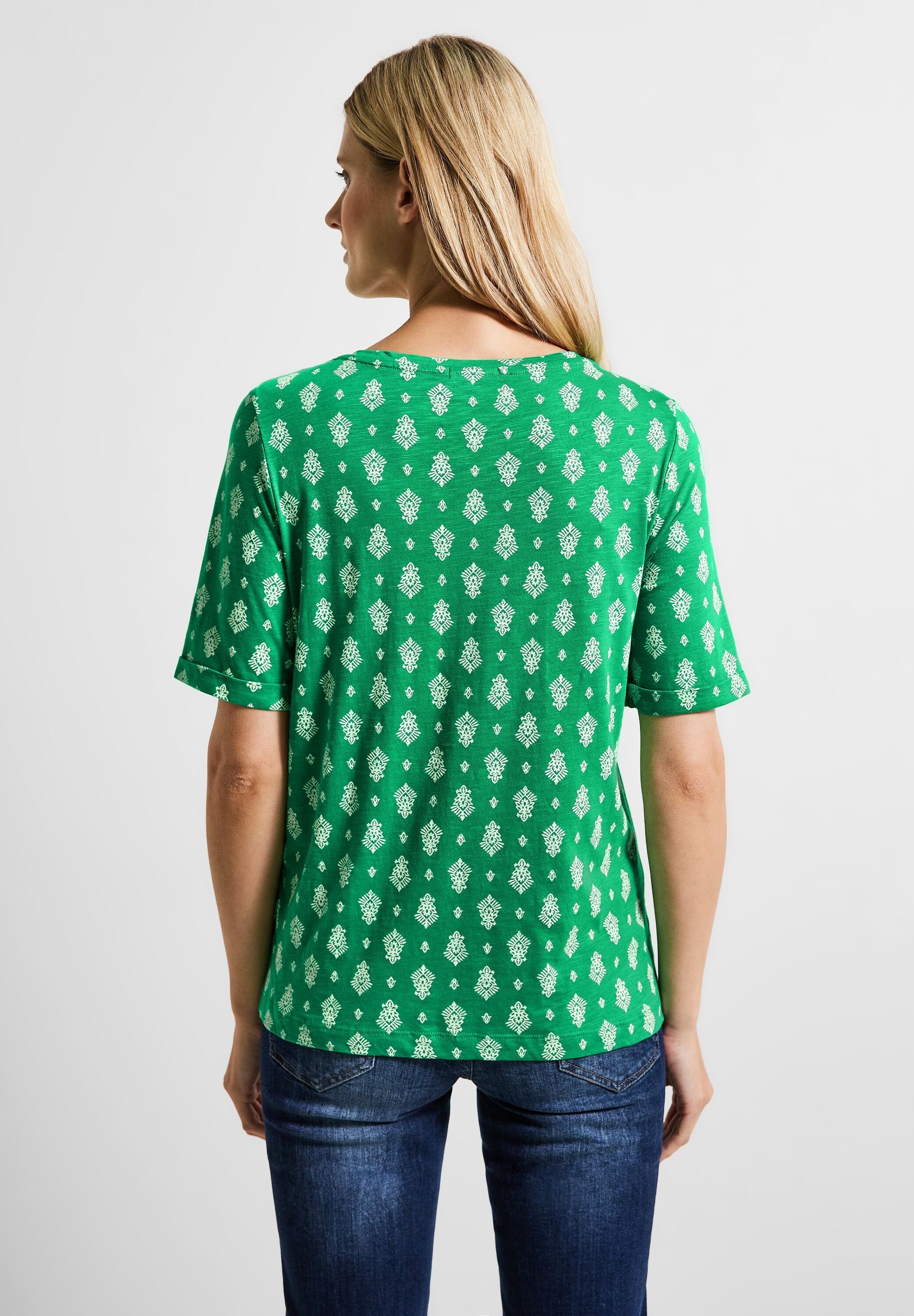 softem aus Cecil T-Shirt green fresh Materialmix
