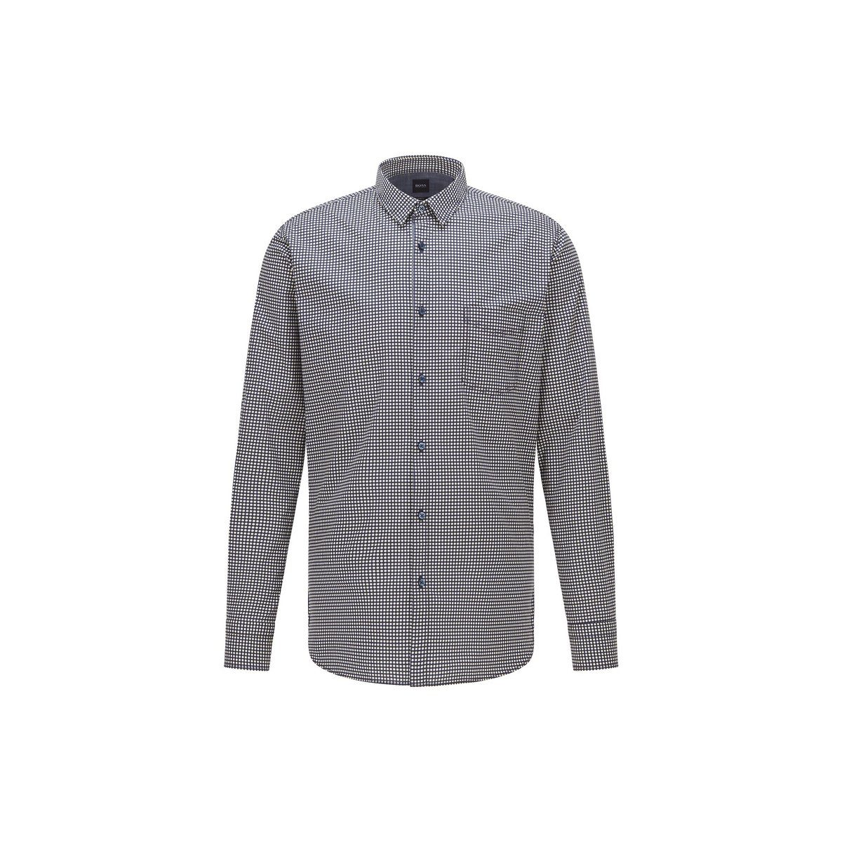 HUGO Langarmhemd dunkel-blau (1-tlg) | Hemden