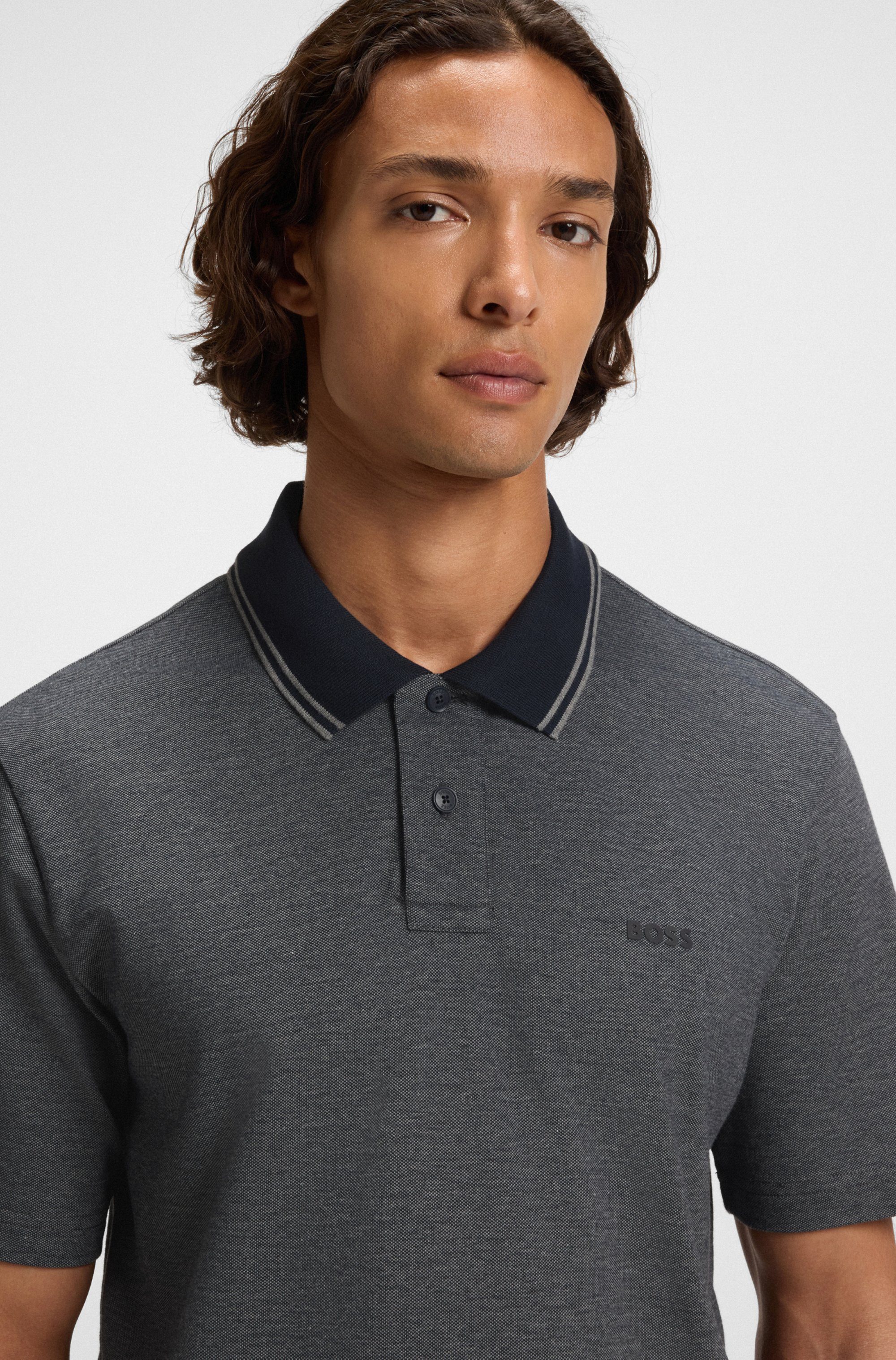 BOSS ORANGE Poloshirt PeoxfordNew mit Polokragen