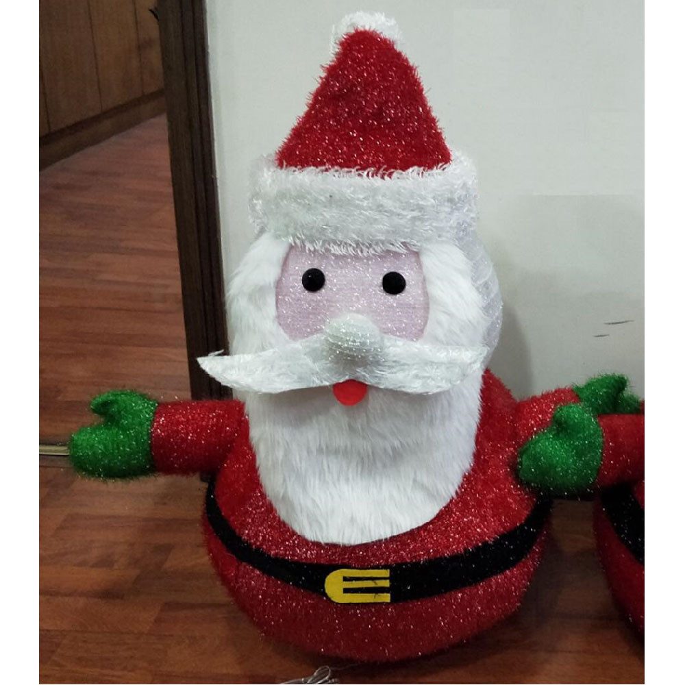 Gartenpirat LED Dekofigur mit LED-Beleuchtung warmweiß weihnachtliche Gartendeko für außen