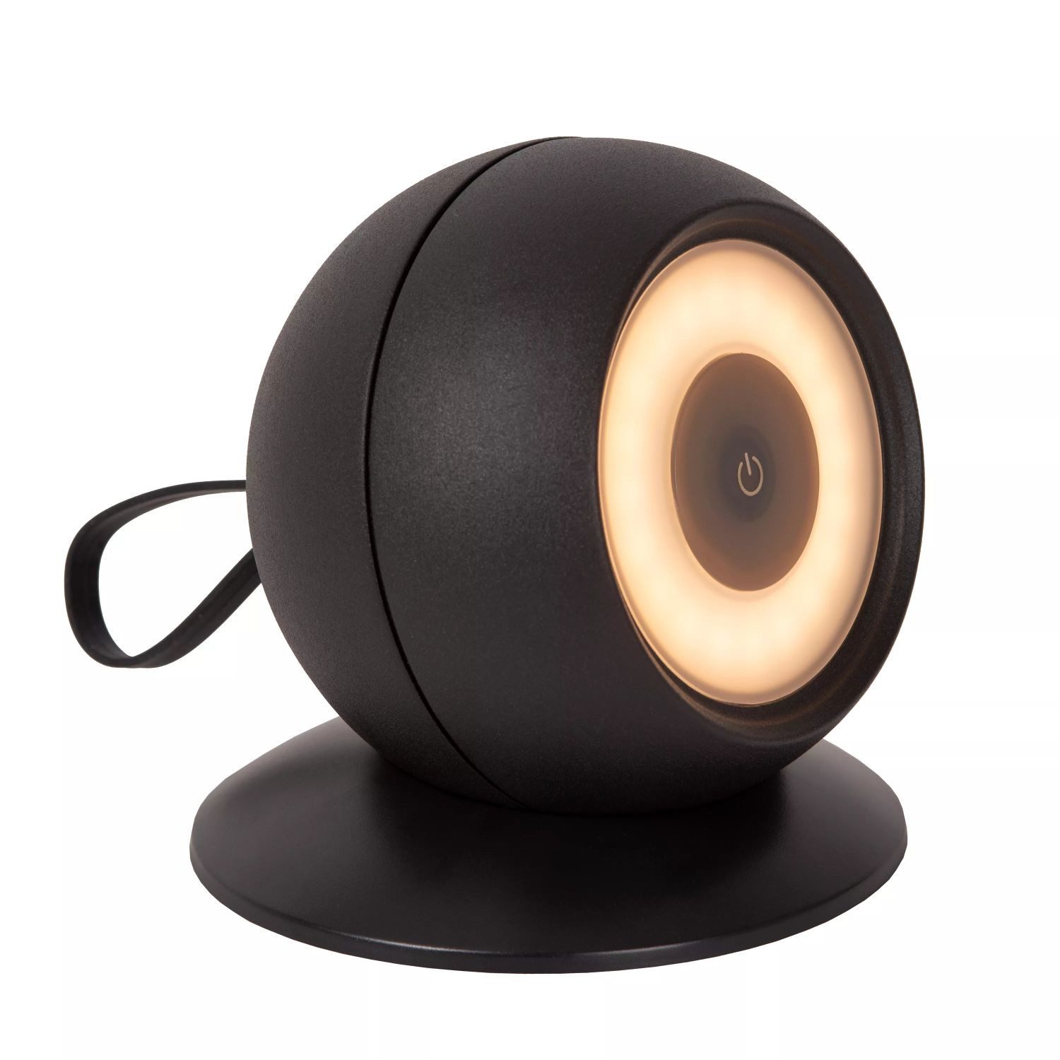 Licht-Erlebnisse Deckenstrahler NUNO, LED fest integriert, Warmweiß, LED Aluminium Akku mit Dimmer Touch Funktion IP54 verstellbar Schwarz