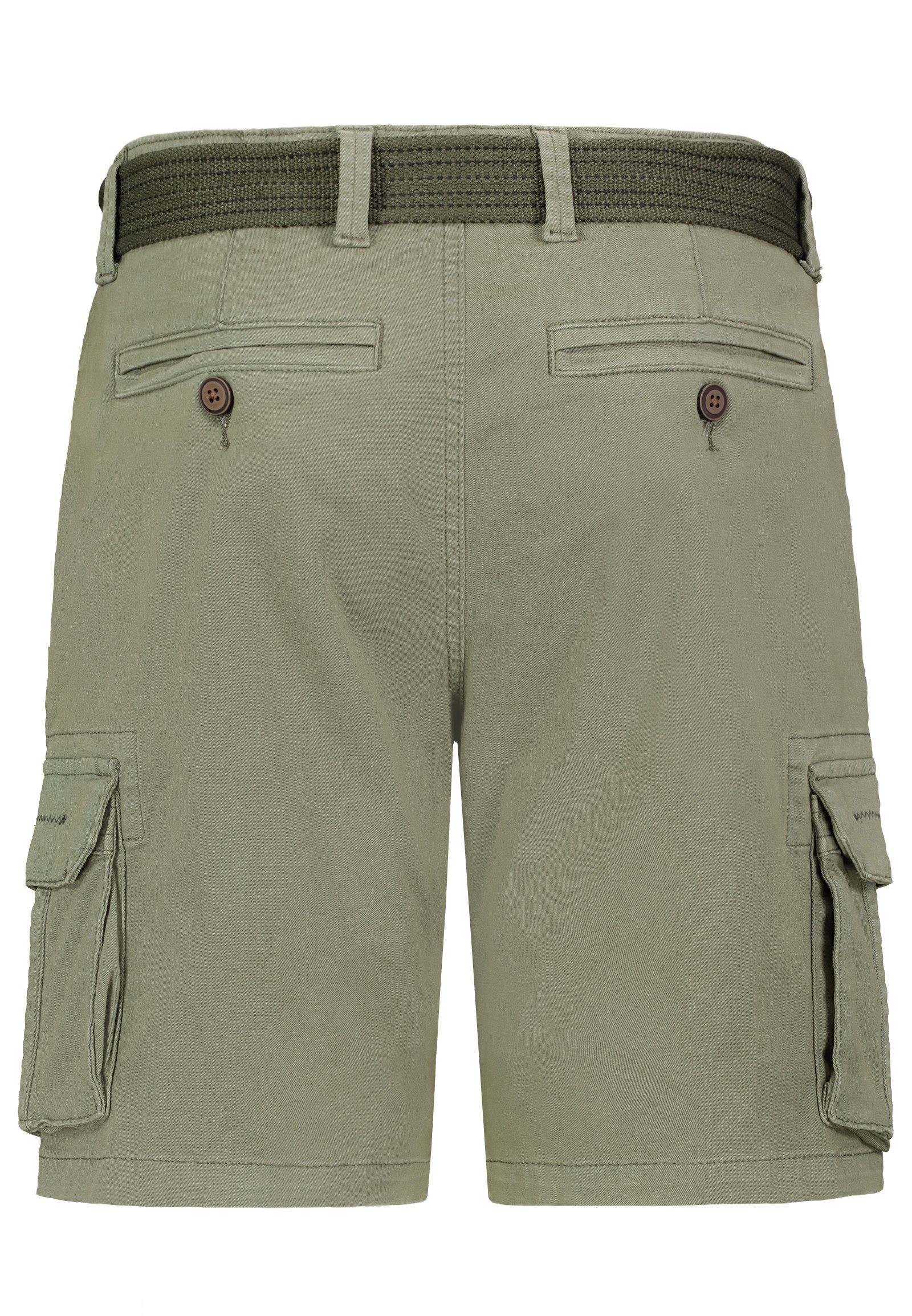 Eight2Nine Cargoshorts Kurzes Design für Herren Baumwolle Regular Fit unifarben wärmend Reißverschluss – Bild 4 von 5