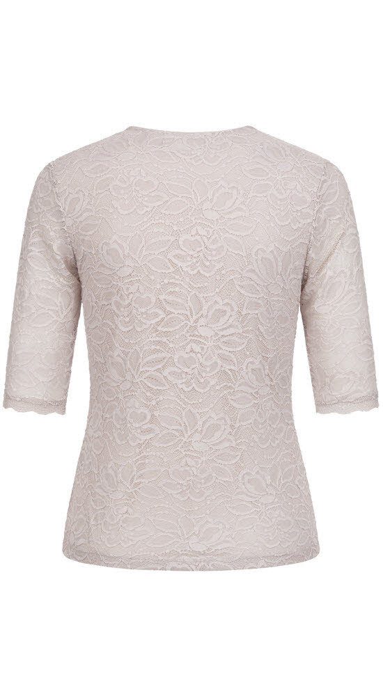 Nübler Dirndlbluse Trachtenbluse kurzarm Frieda in Silber von Nübler günstig online kaufen