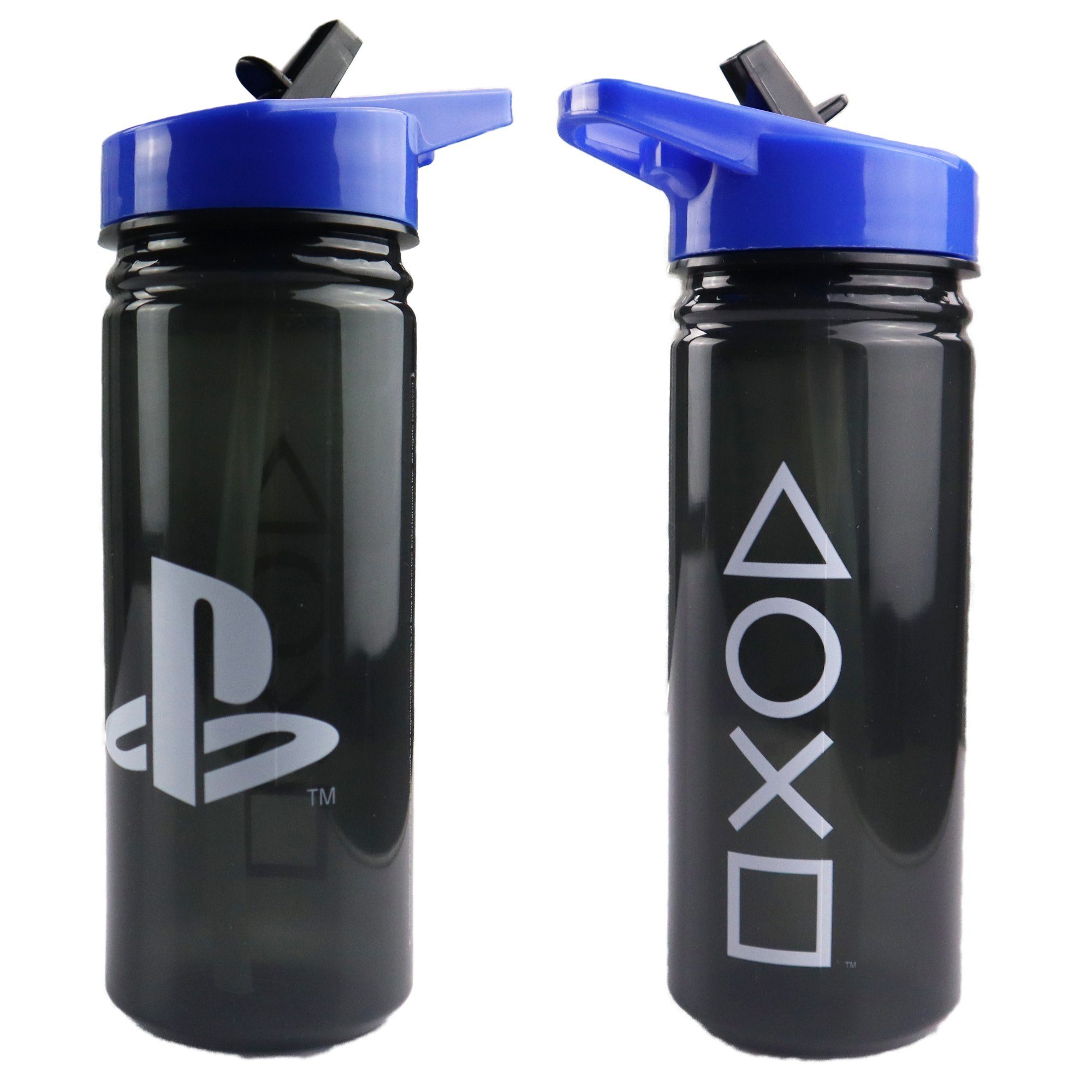 470 Flasche Trinkhalm Wasserflasche Sportflasche Sony Haltegriff und ml, Playstation Playstation Trinkflasche