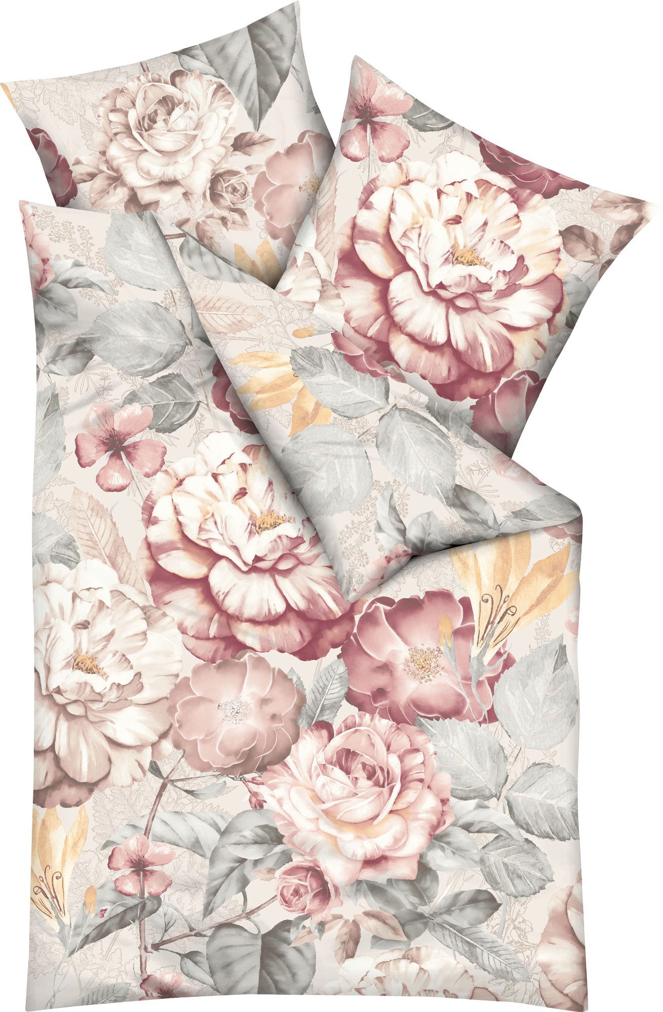 Kaeppel Bettwäsche Bettwäsche "Serena", Mako-Satin, Blumen günstig online kaufen