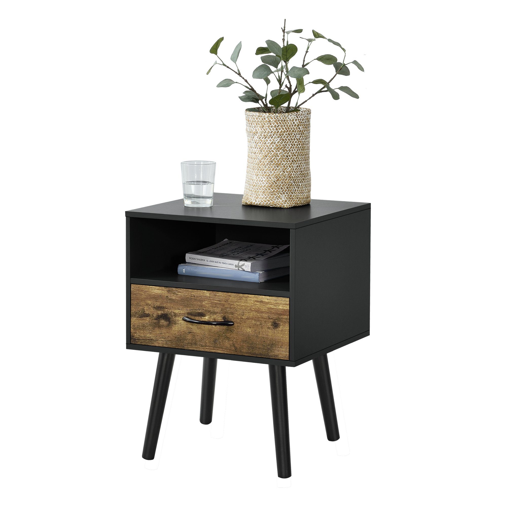 en.casa Beistelltisch, »Gävle« mit Schublade 42x40x57 günstig online kaufen