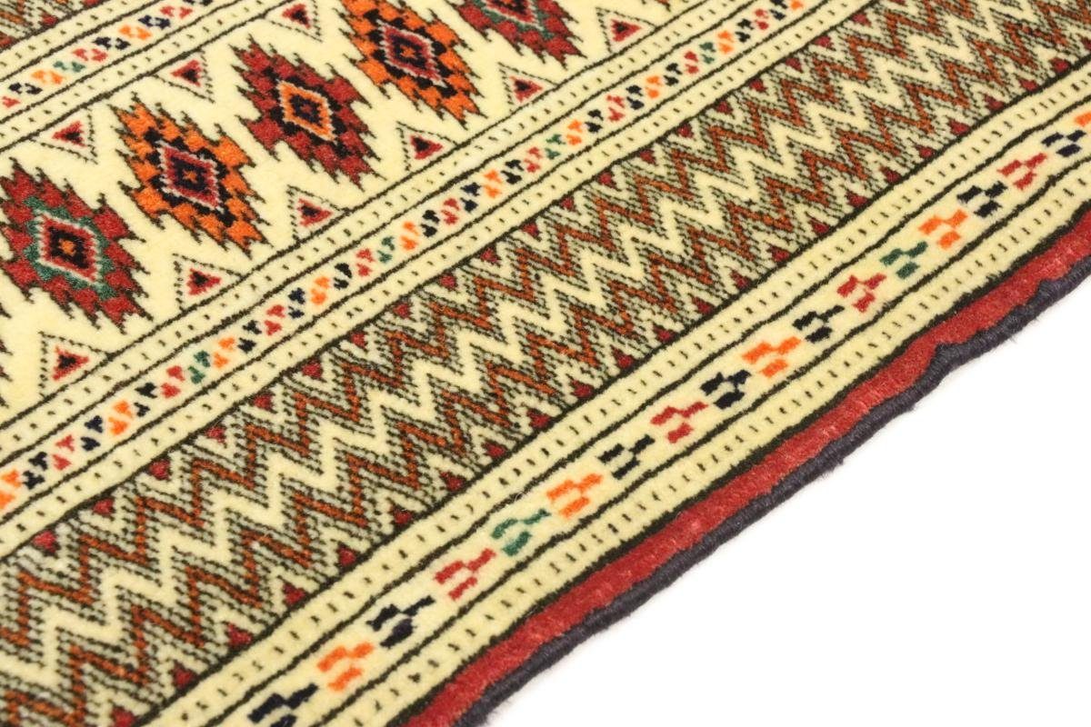 Seidenkette rechteckig, Trading, Höhe: Orientteppich Handgeknüpfter Turkaman Orientteppich, Alt mm 6 137x181 Nain