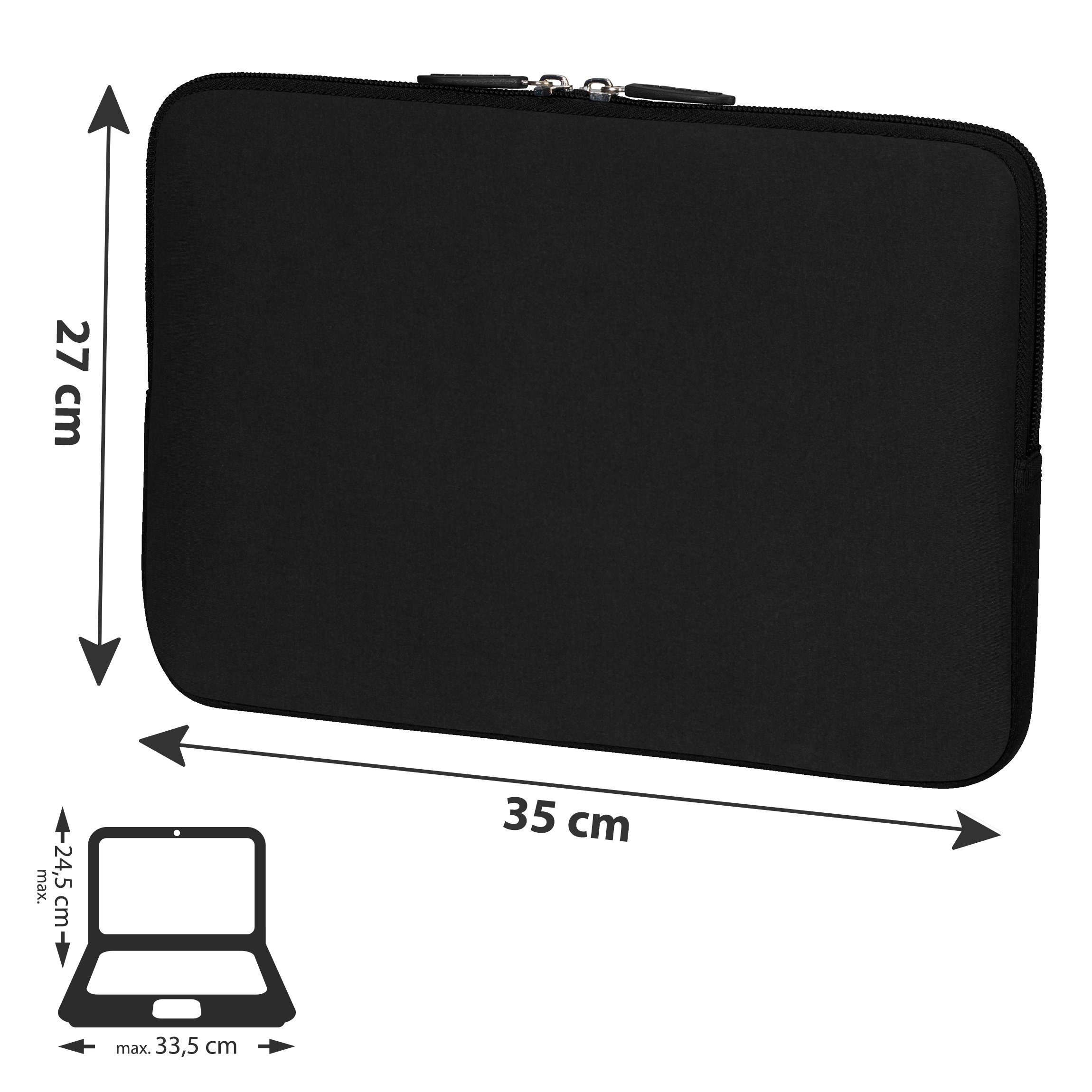 PEDEA Laptop-Hülle TREND Notebook Schutzhülle für 13,3 / 14,1 / 15,6 / 17,3 Zoll, Optimaler Schutz vor Staub und Kratzern, wasserabweisendes Neopren – Bild 2 von 4