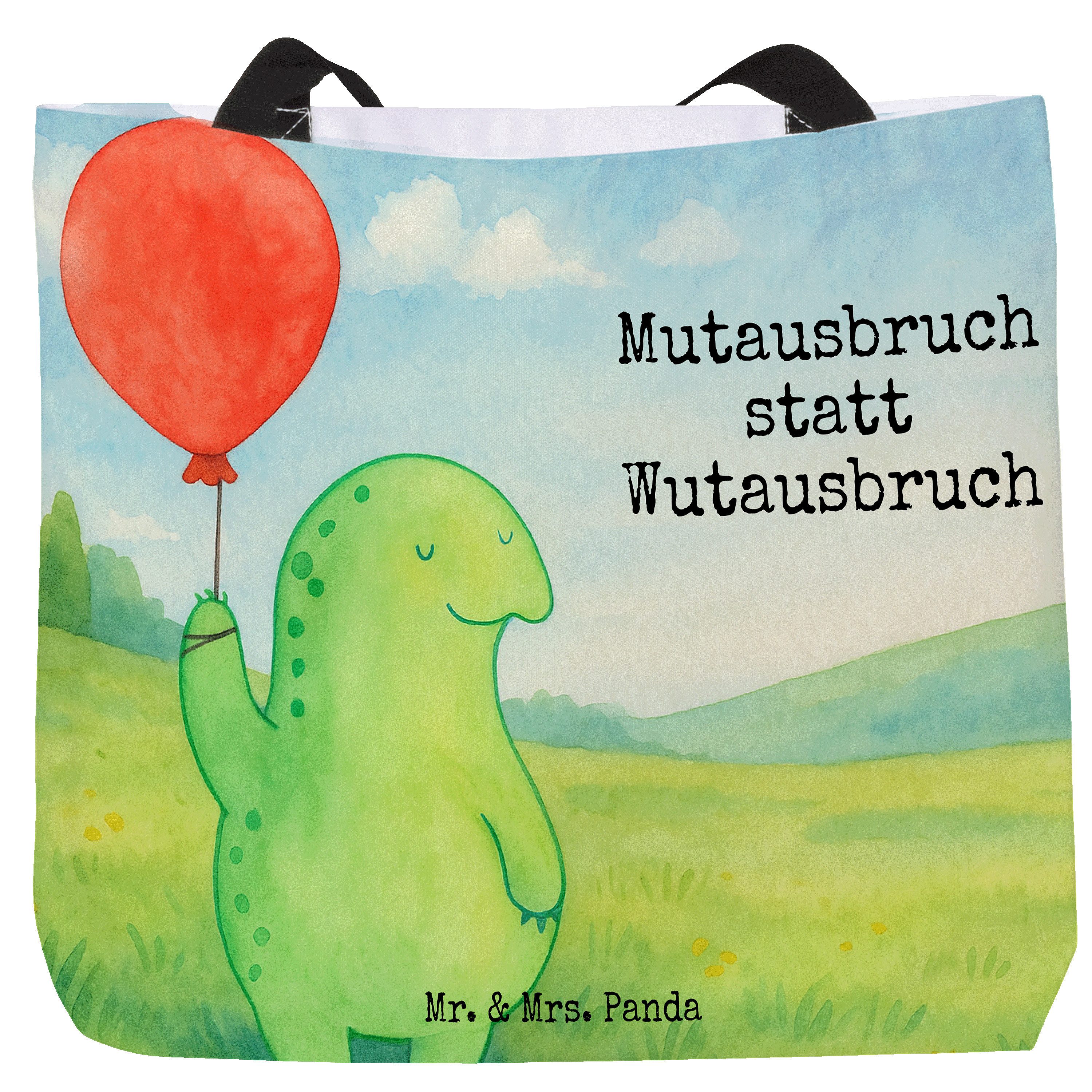 Shopper Schildkröte Luftballon Design, Reisetasche, Weiß, Ballon, Schultasche