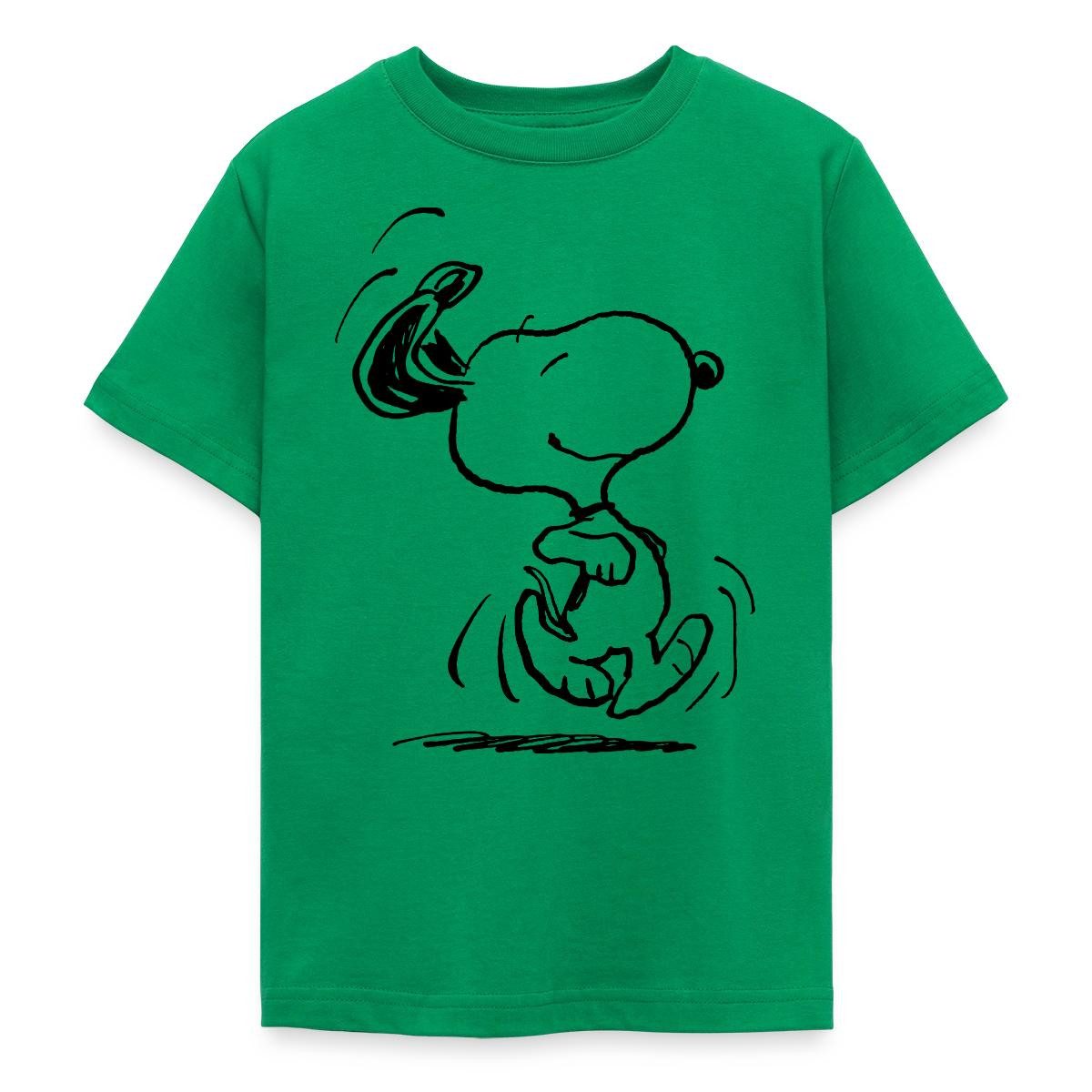 Spreadshirt T-Shirt Peanuts Snoopy Happy Teenager T-Shirt (1-tlg)