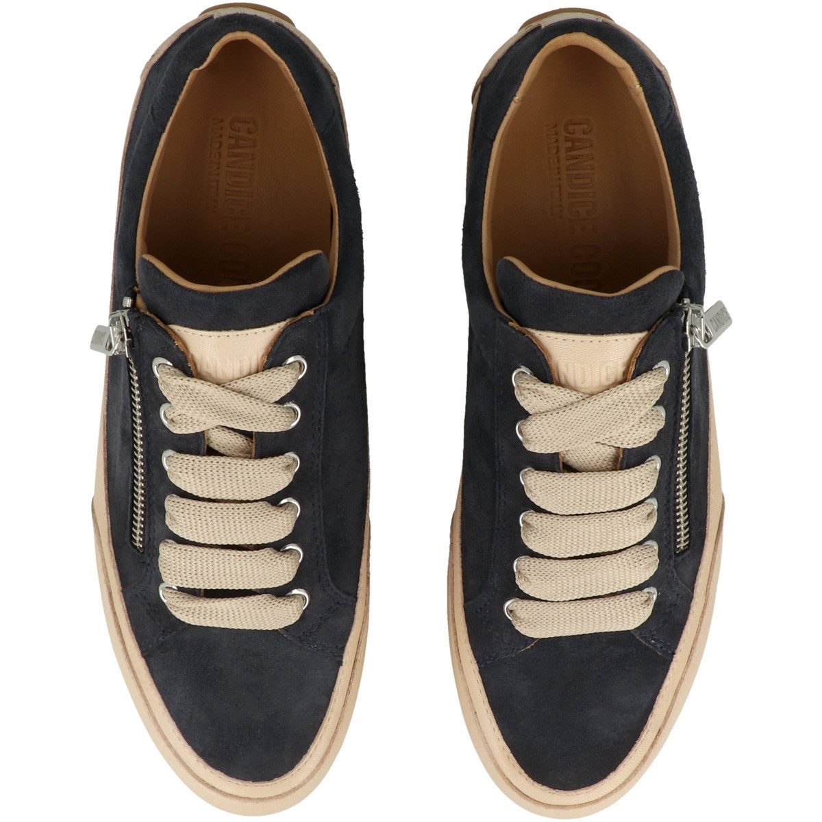 Candice Cooper ROCK 1 ZIP CHIC Damen Sneaker Turnschuhe, Sportschuhe, Freizeitschuhe, Halbschuhe, Schnürschuhe
