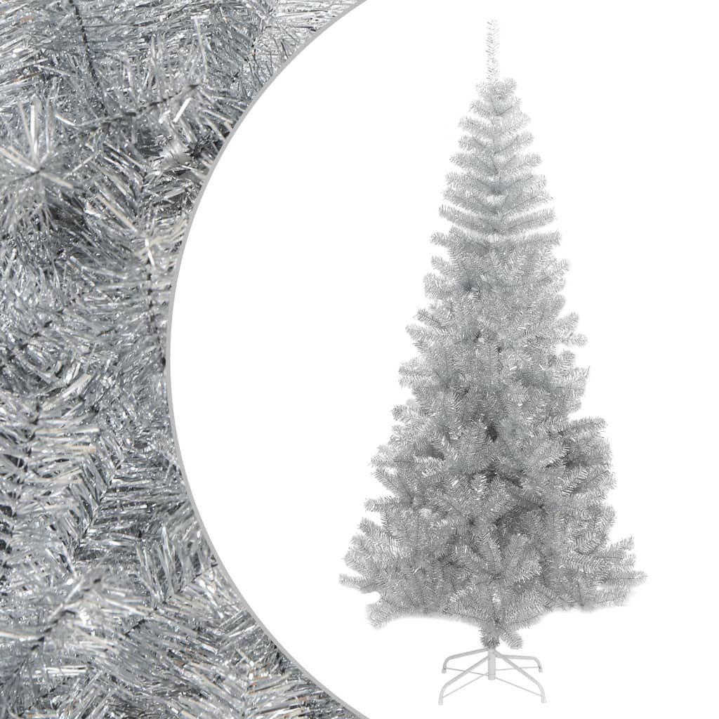 furnicato Künstlicher Weihnachtsbaum mit PET cm Ständer Silber 180
