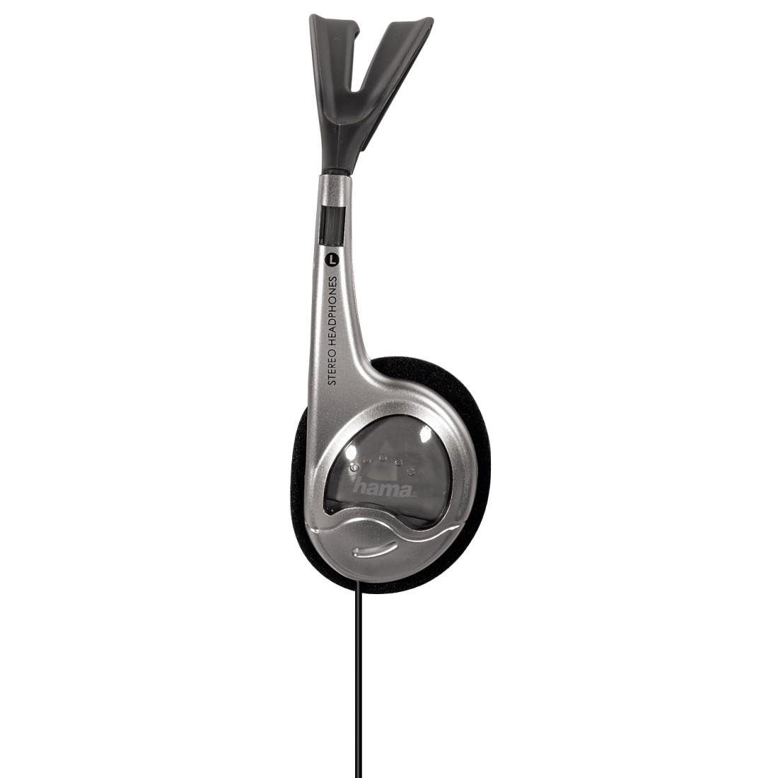 Hama On-Ear Stereo Headset für MP3-Player, Anschluss 3,5-mm-Klinkenstecker On-Ear-Kopfhörer (Super Bass Power) – Bild 2 von 3