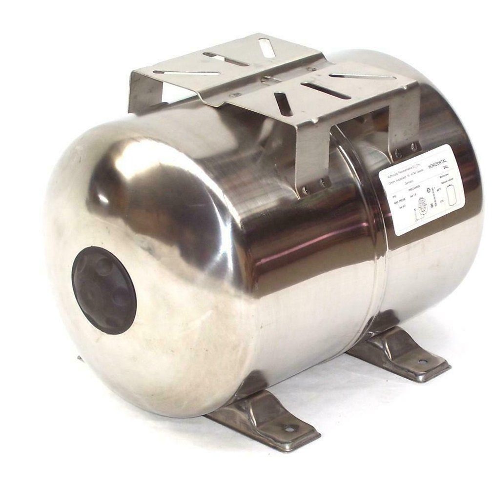 Apex Wasserkessel VA Edelstahl Membrankessel 24L Hauswasserwerk Tank 44330 Behälter