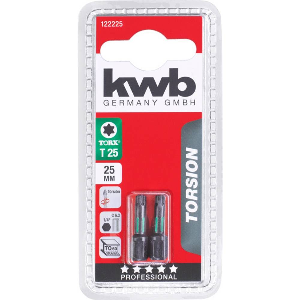 Thumbnail - kwb Torx-Bit TORSION Bits, 25 mm, T 25