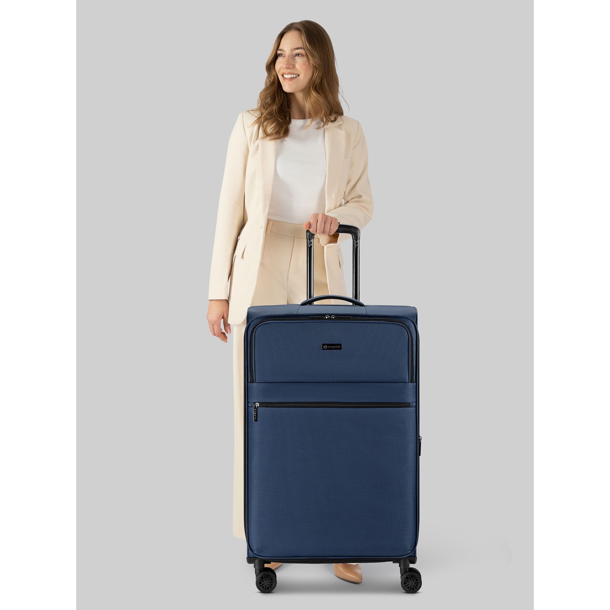 bugatti Weichgepäck-Trolley Valencia Soft, 4 Rollen, Polyester
