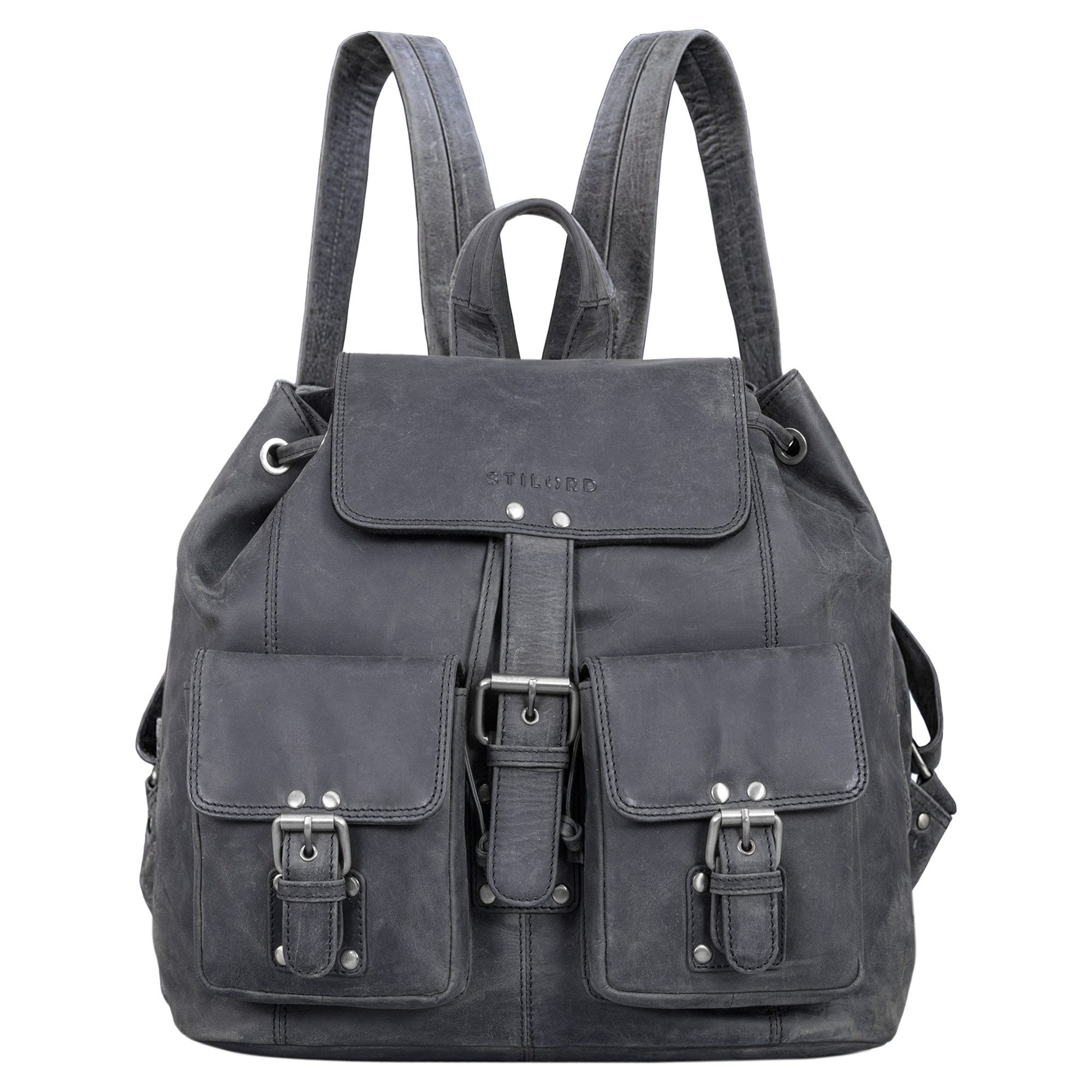 STILORD Cityrucksack "Larissa" Vintage Rucksack Leder günstig online kaufen