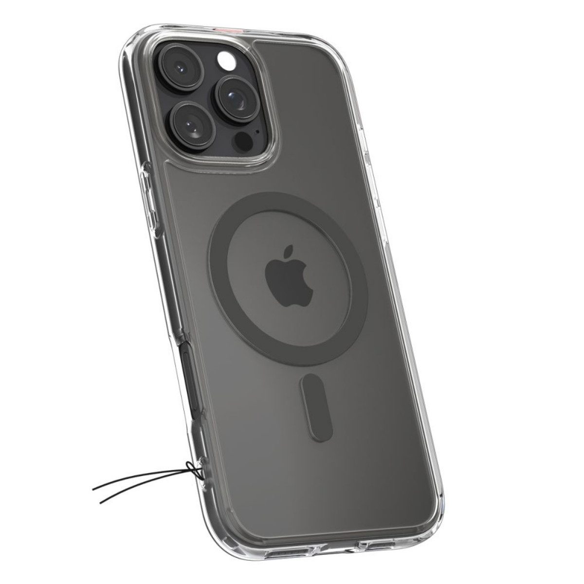 Spigen Handyhülle Ultra Hybrid Graphit mit Magnetfunktion Kompatibel mit iPhone 16 Pro 6,3, Graphitfarbener Rahmen mit integrierter Magnetfunktion