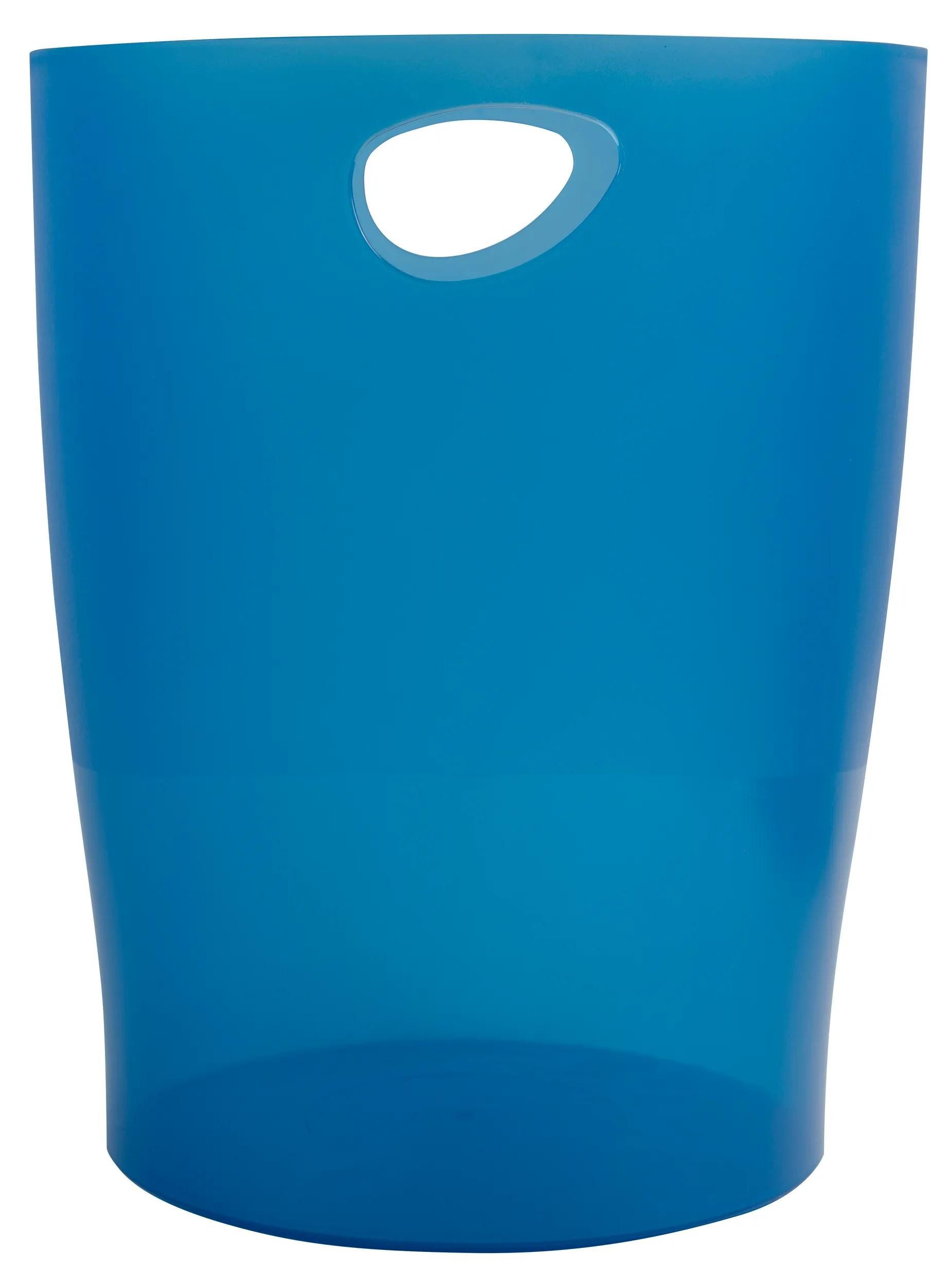 EXACOMPTA Papierkorb 8x Papierkorb Ecobin, 15 Liter, Chromaline - Königsblau - 45360D, Papierkorb