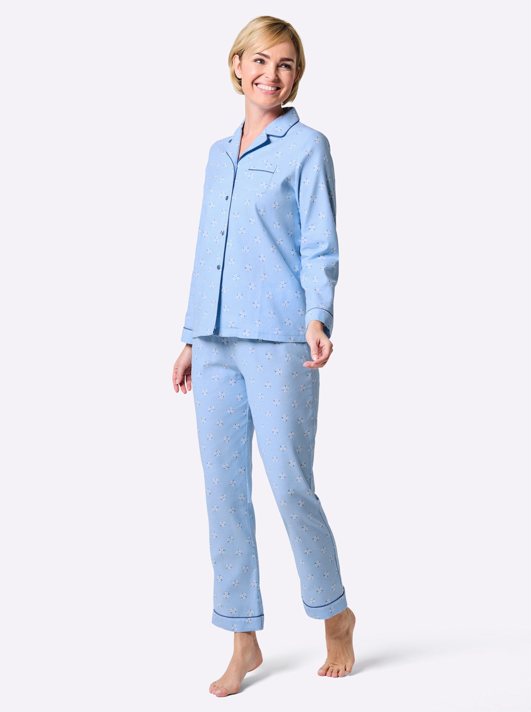 Witt Schlafanzug Pyjama Langarm