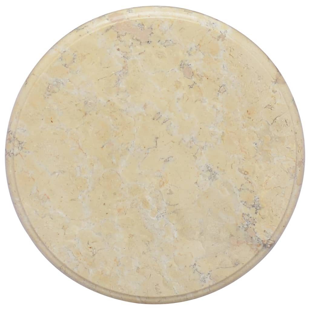 furnicato Tischplatte Creme Ø40x2,5 cm Marmor (1 St) | Tischplatten