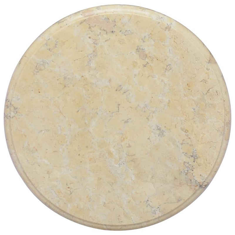 furnicato Tischplatte Creme Ø40x2,5 cm Marmor (1 St)