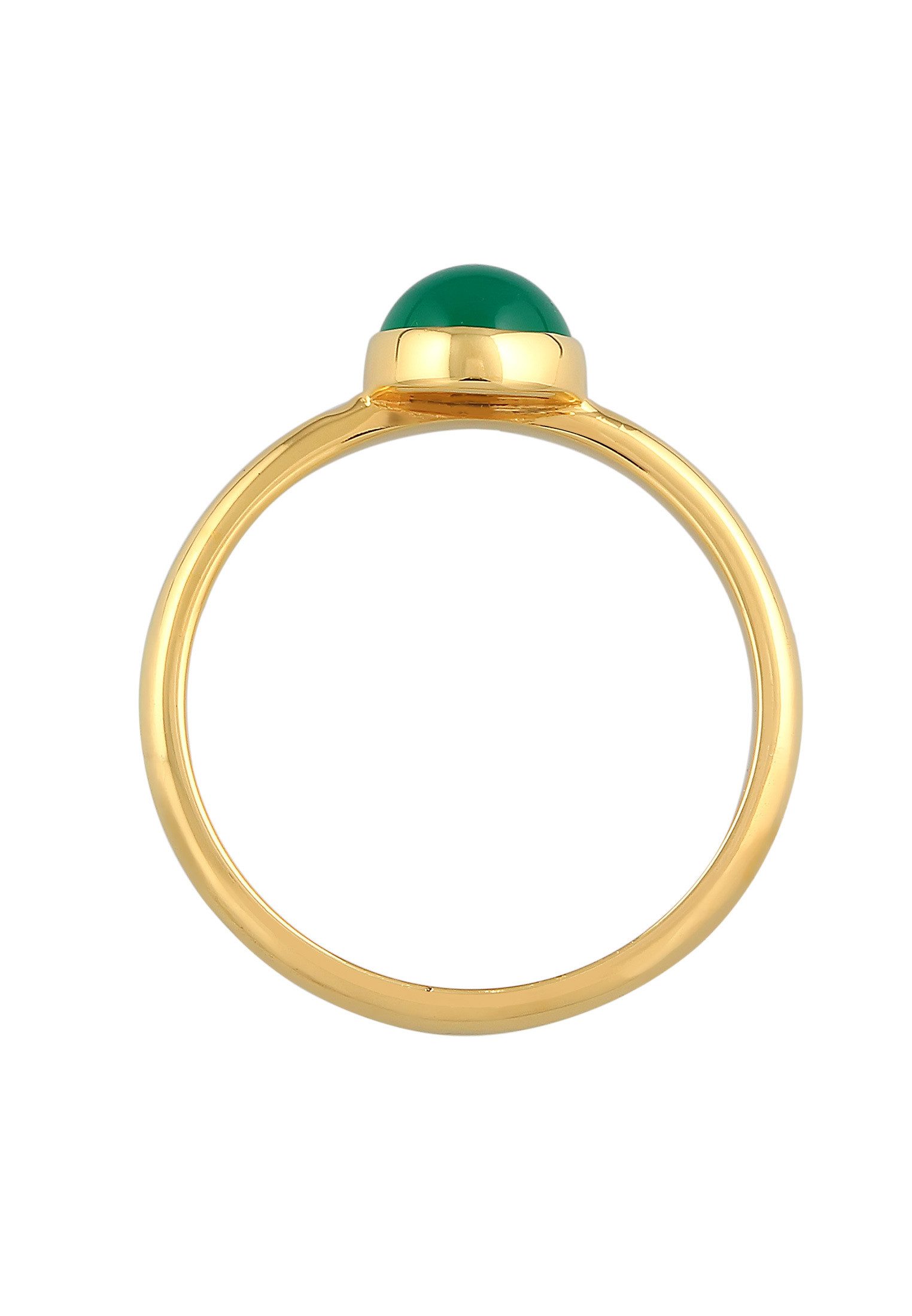 Elli Premium Fingerring Achat Edelstein Solitär 925 Silber