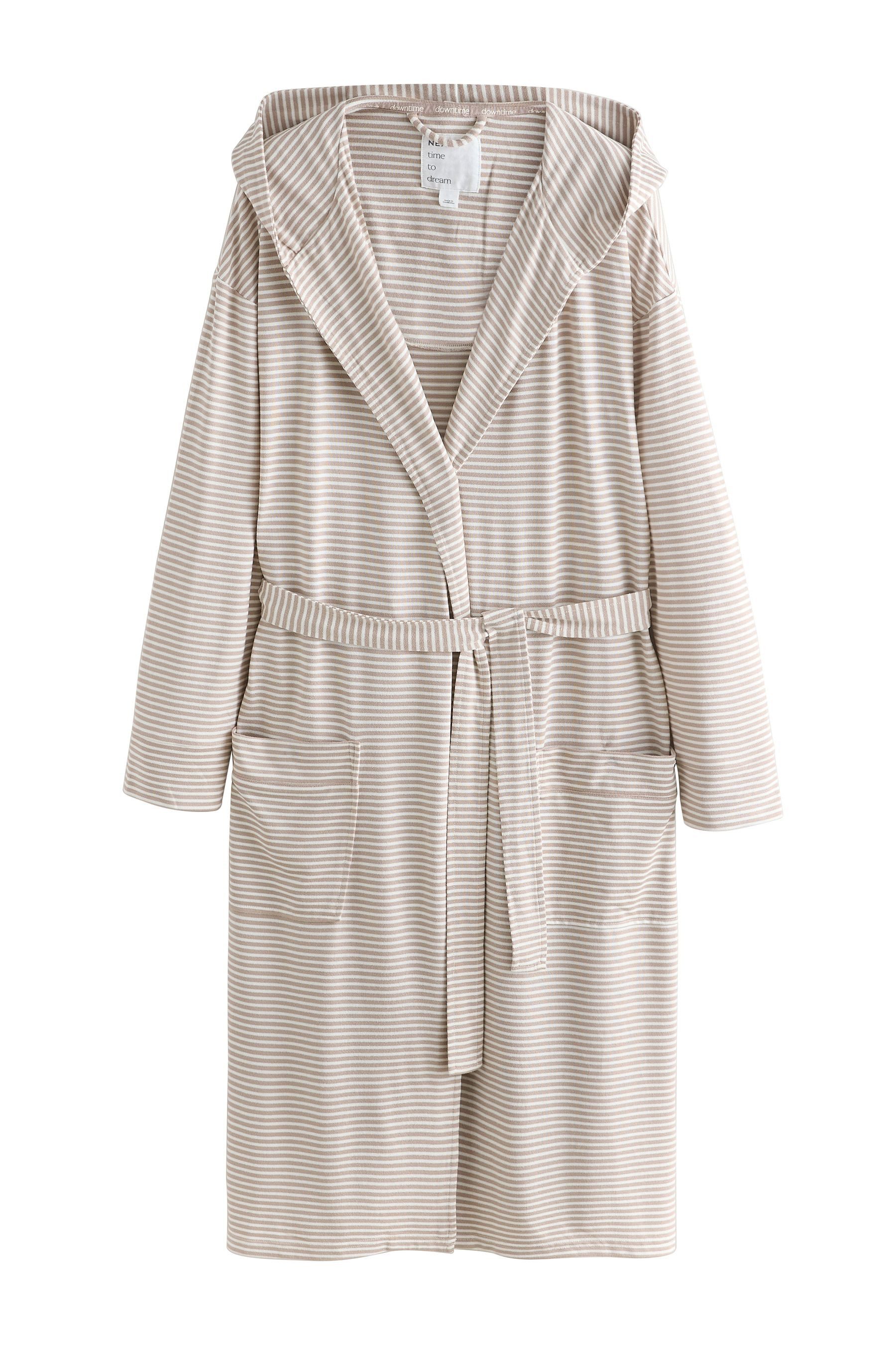 Next Damenbademantel Gemütlicher, leichter Morgenmantel, Polyester (recycelt), Elasthan