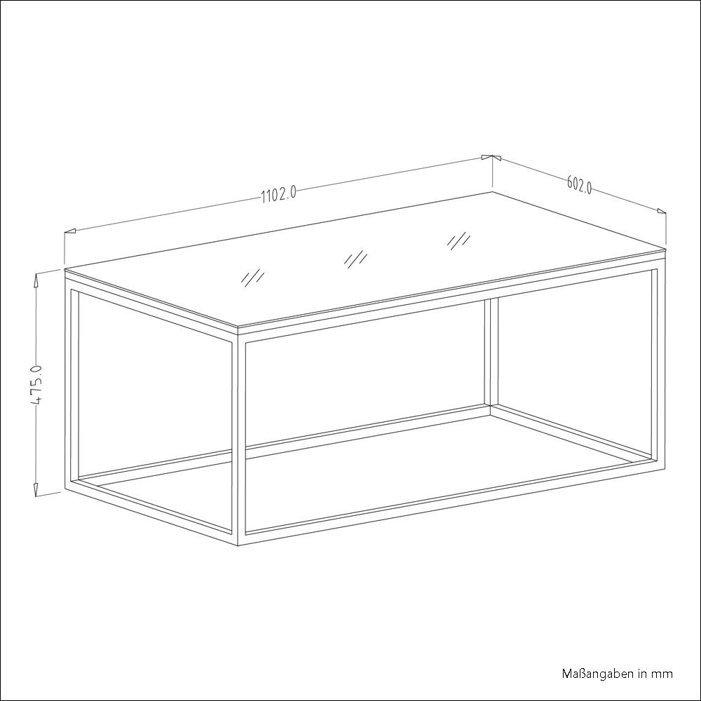 Glasfronten, Wohnzimmer in Set cm mit (Mega-Spar-Set, : HOOVER-83, modern Lomadox grau 250/195/48 8-tlg), Möbel Wohnzimmer-Set