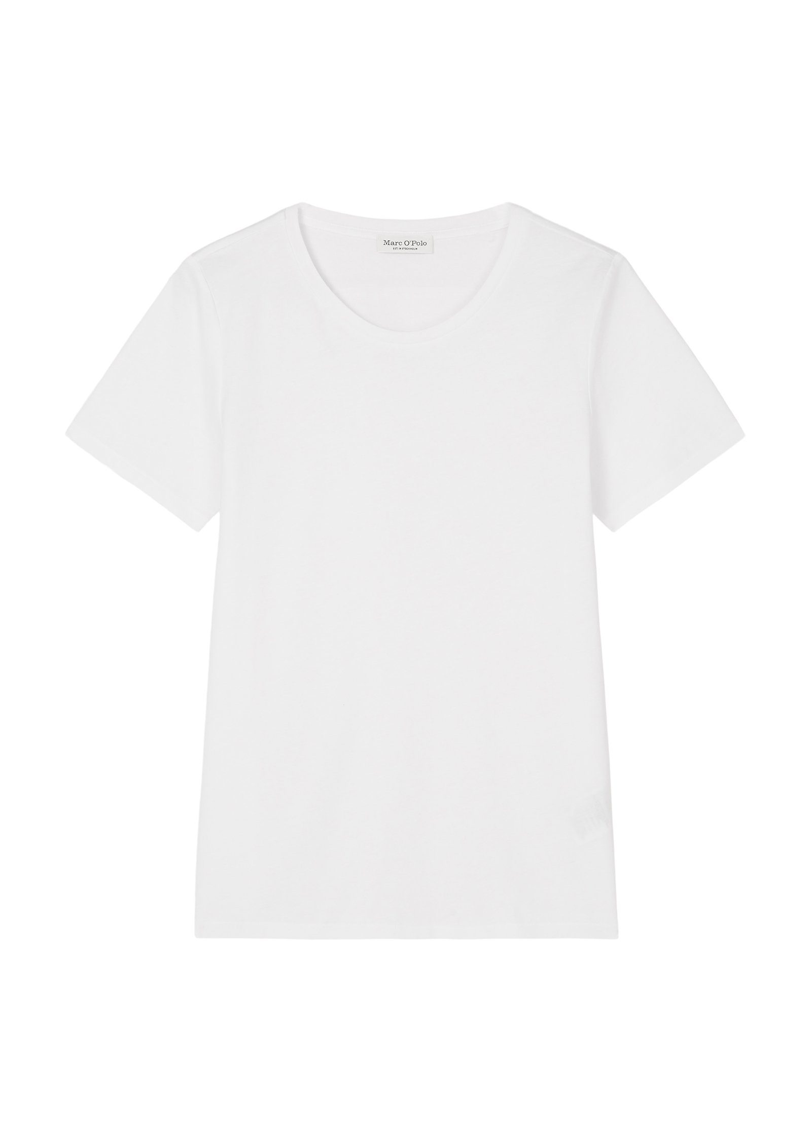 O'Polo T-Shirt Marc sleeve, round neck short T-shirt, white