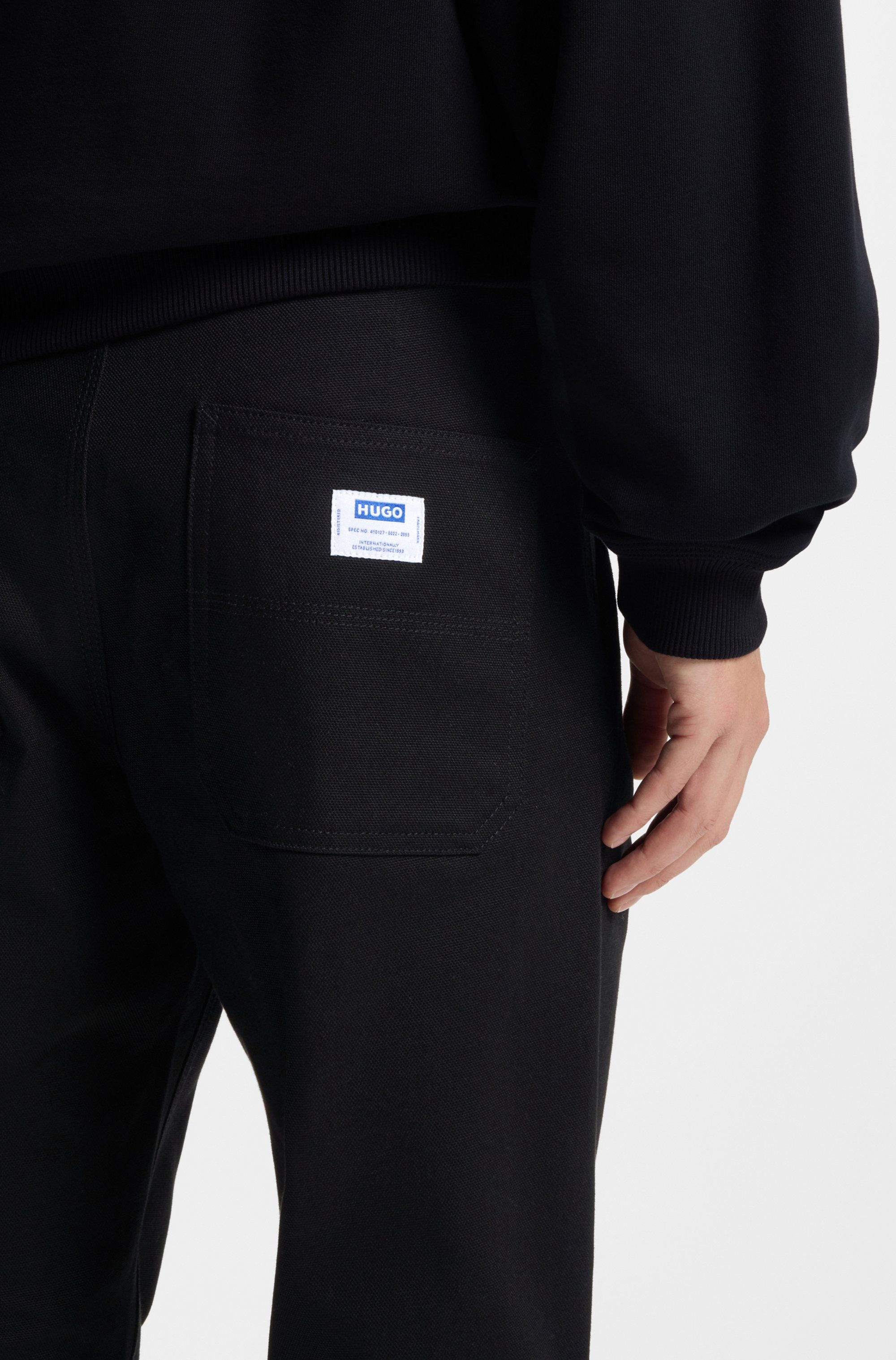 HUGO Chinohose Zarik regular fit mit schmalem Bein