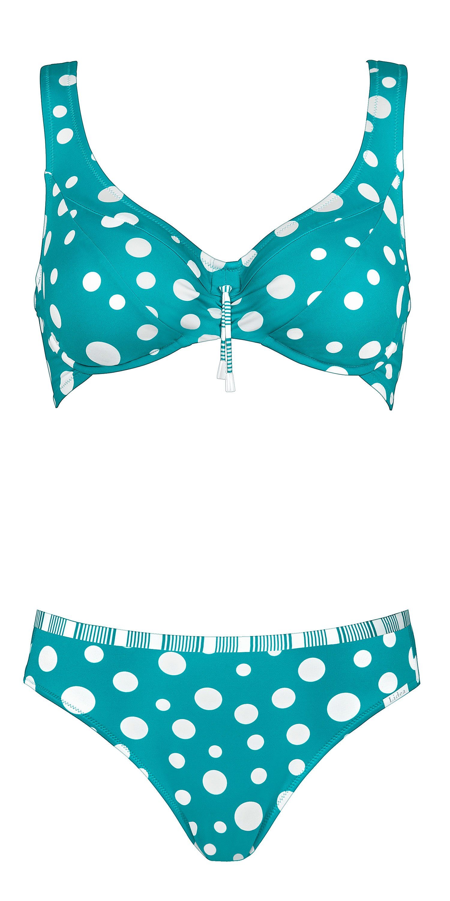 Lidea Bügel-Bikini »Biarritz« Ultra Bikini Set im Punkte-Design Gr. 38 40  42 44 Cup D E F G online kaufen | OTTO