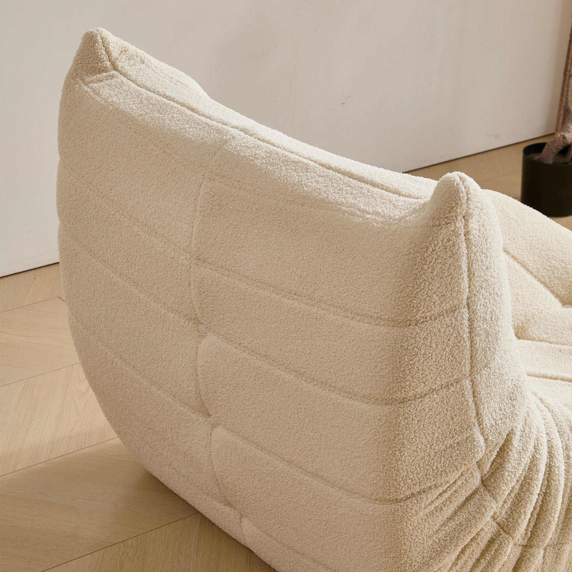 STILVORA Sitzsack Relaxsessel Indoor-Lazy Sofa mit Fußstütze & Hochelastischer Schwamm