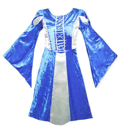 Das Kostümland Kostüm Burgfräulein Prinzessin Helena für Mädchen - Blau