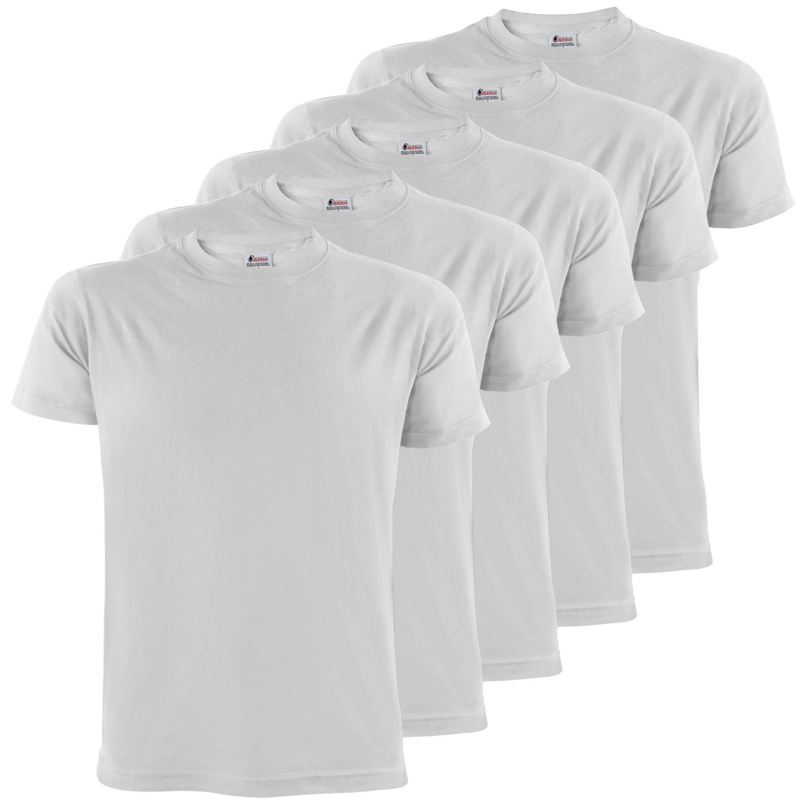 Rundhalsshirt ALPIDEX T-Shirts Herren 5er Set Rundhals – in vielen Farben & Größen