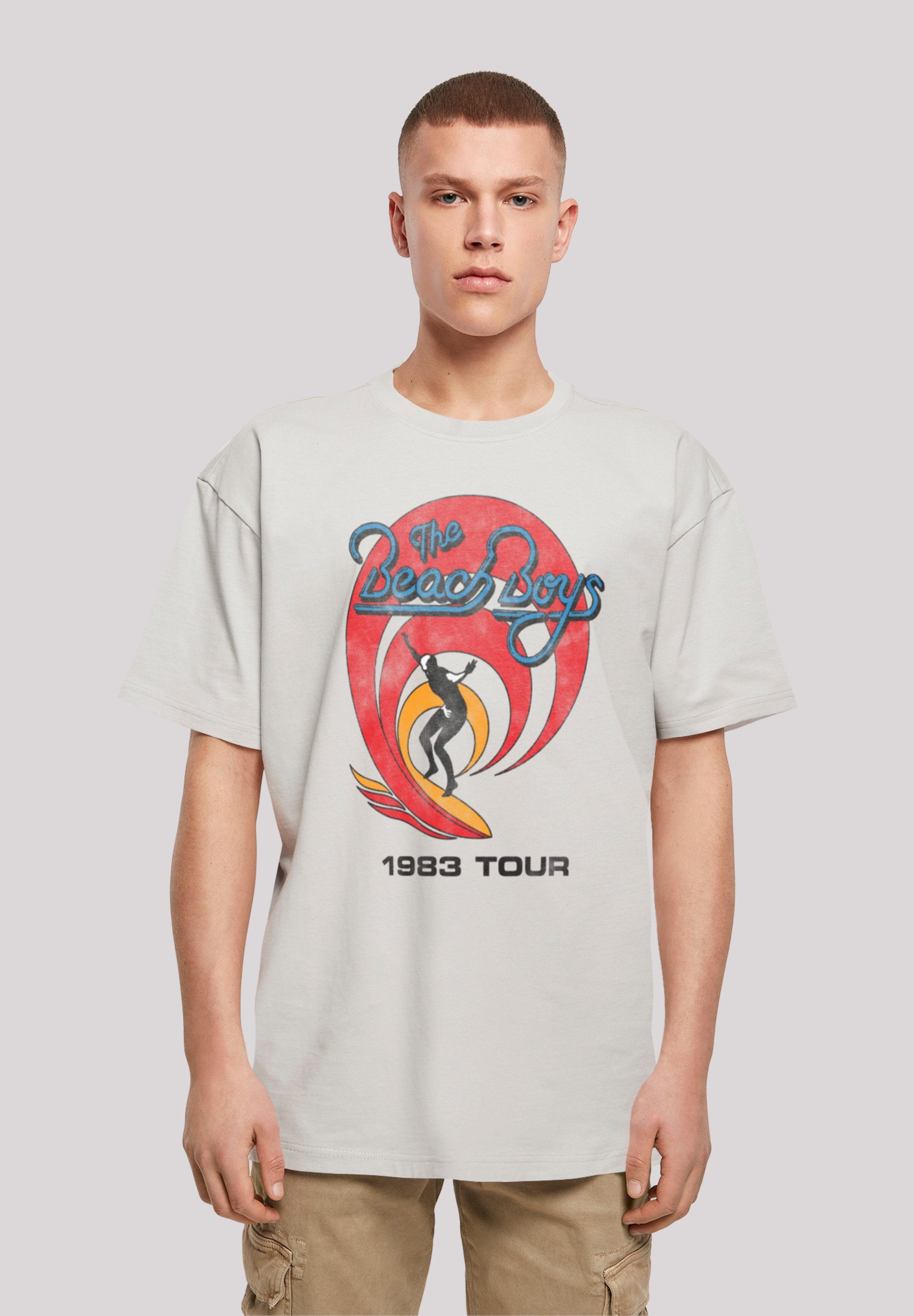 The Beach Print lightasphalt T-Shirt Surfer Boys Vintage '83 Band F4NT4STIC