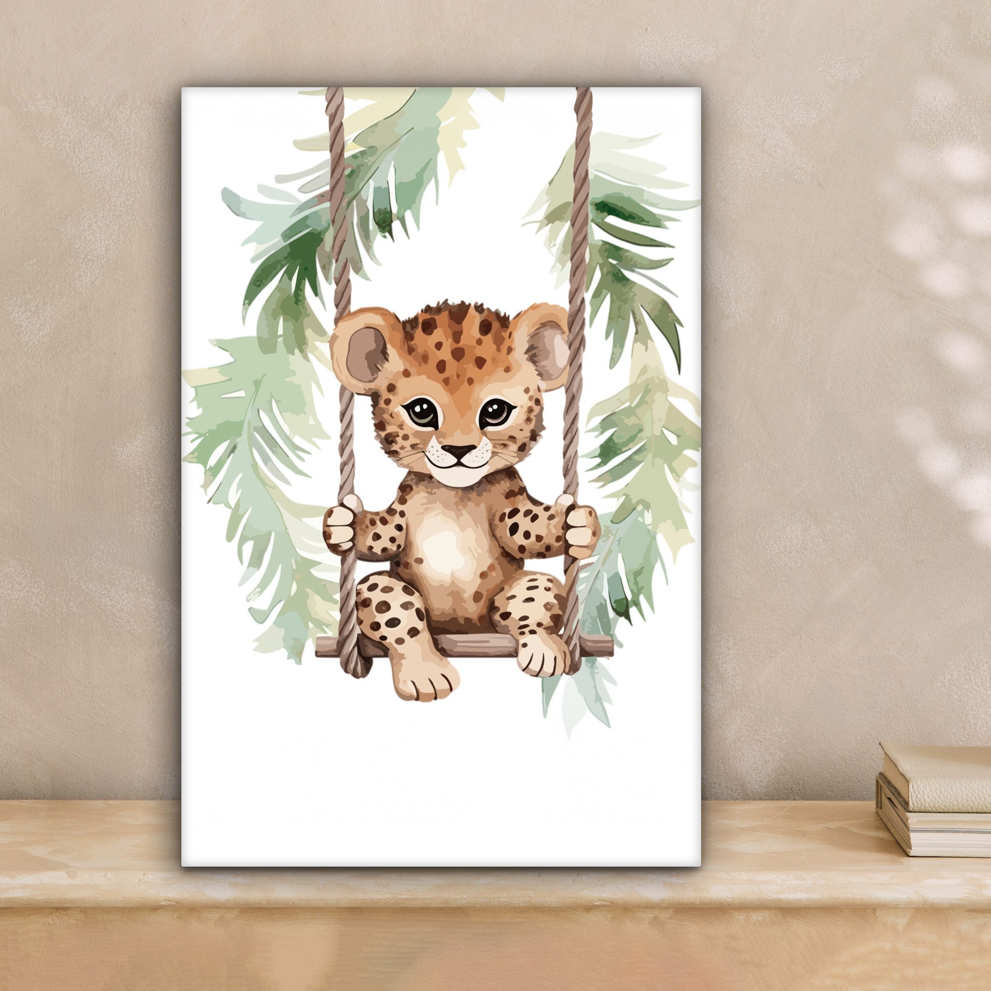 OneMillionCanvasses® Leinwandbild Leopard - Tier - günstig online kaufen