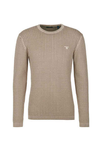 Gant Strickpullover »H-O2. Sunbleached Knitted C-Neck«