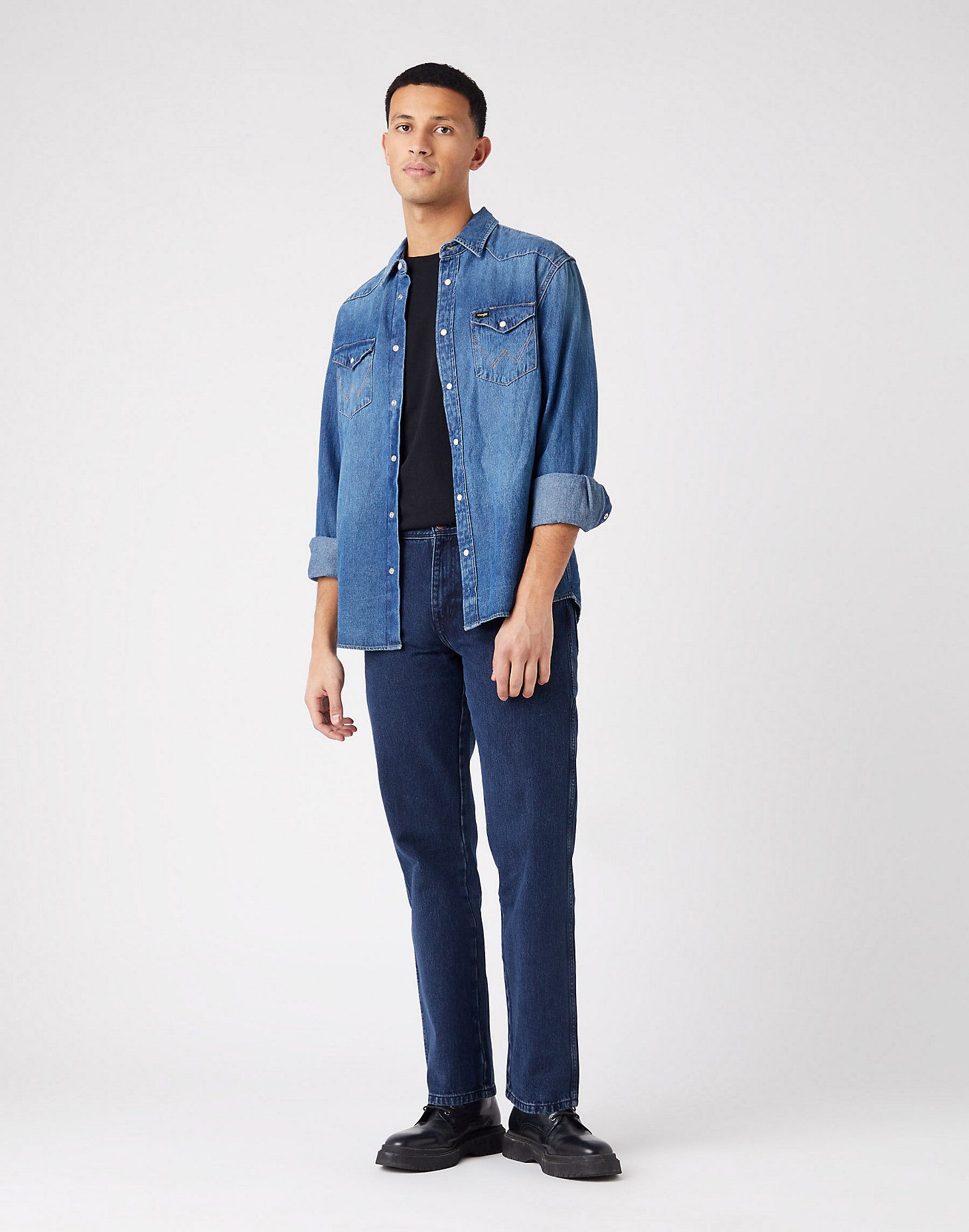 Wrangler 5-Pocket-Jeans WRANGLER TEXAS coalblue stone W121YN29H
