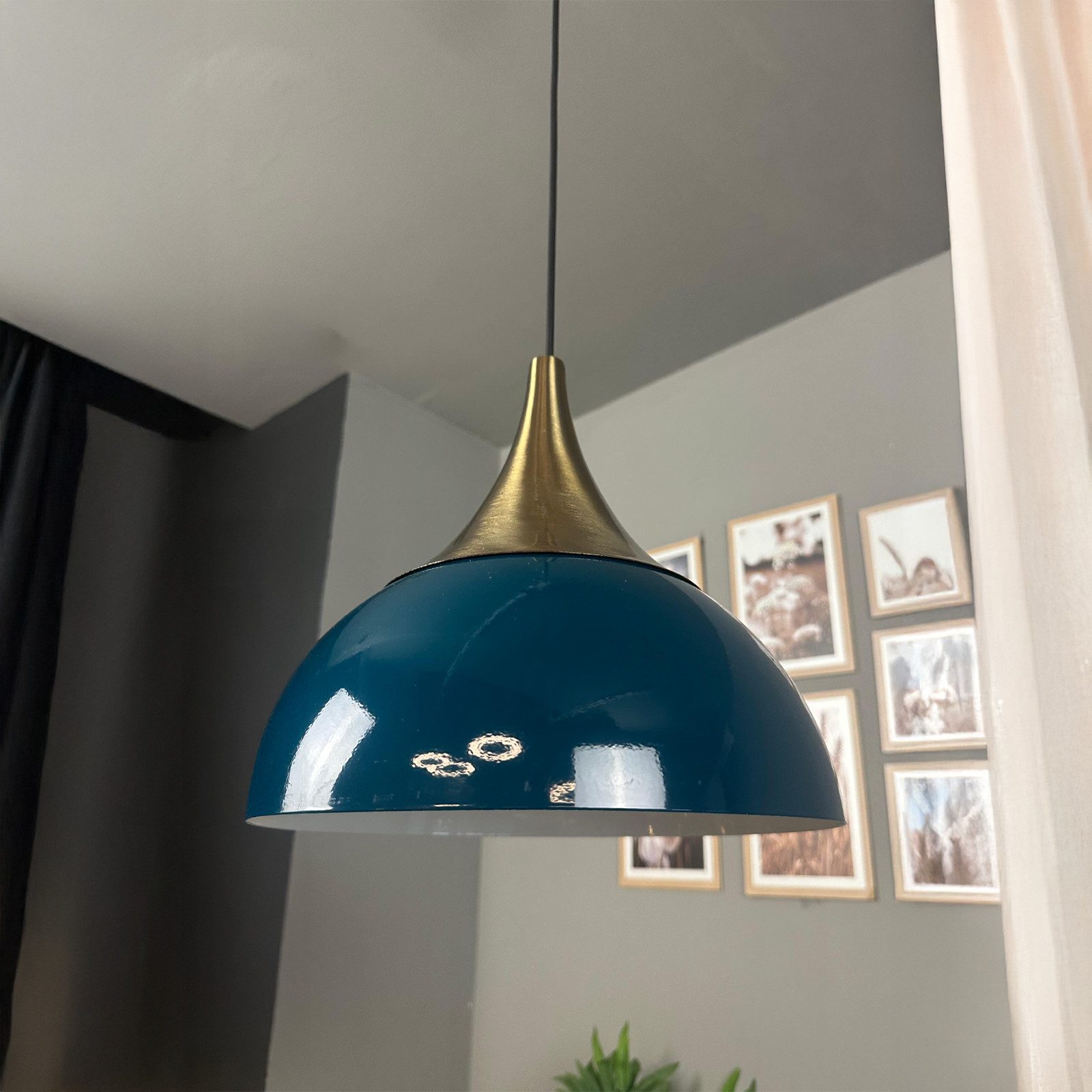 Bamyum Pendelleuchte Pendelleuchte Yimpi Metall Ø30 cm, E27, Moderne Pendelleuchte, ohne Leuchtmittel