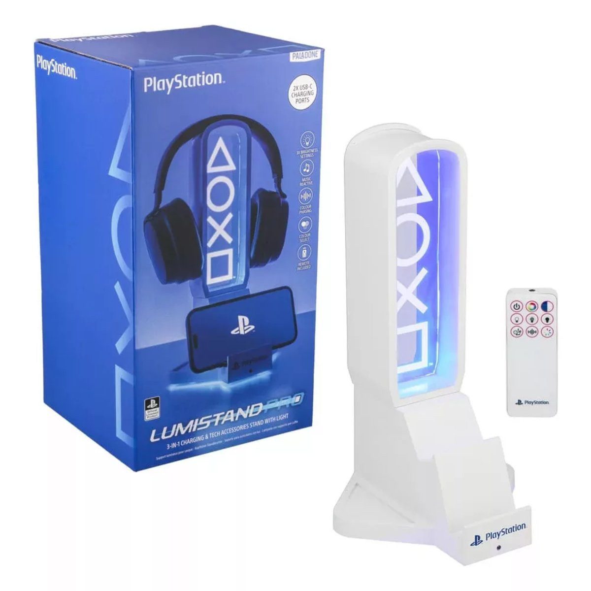 Playstation Handy-Halterung PlayStation-Desktop-Headset und Ständer mit LED-Beleuchtung, (1-tlg)