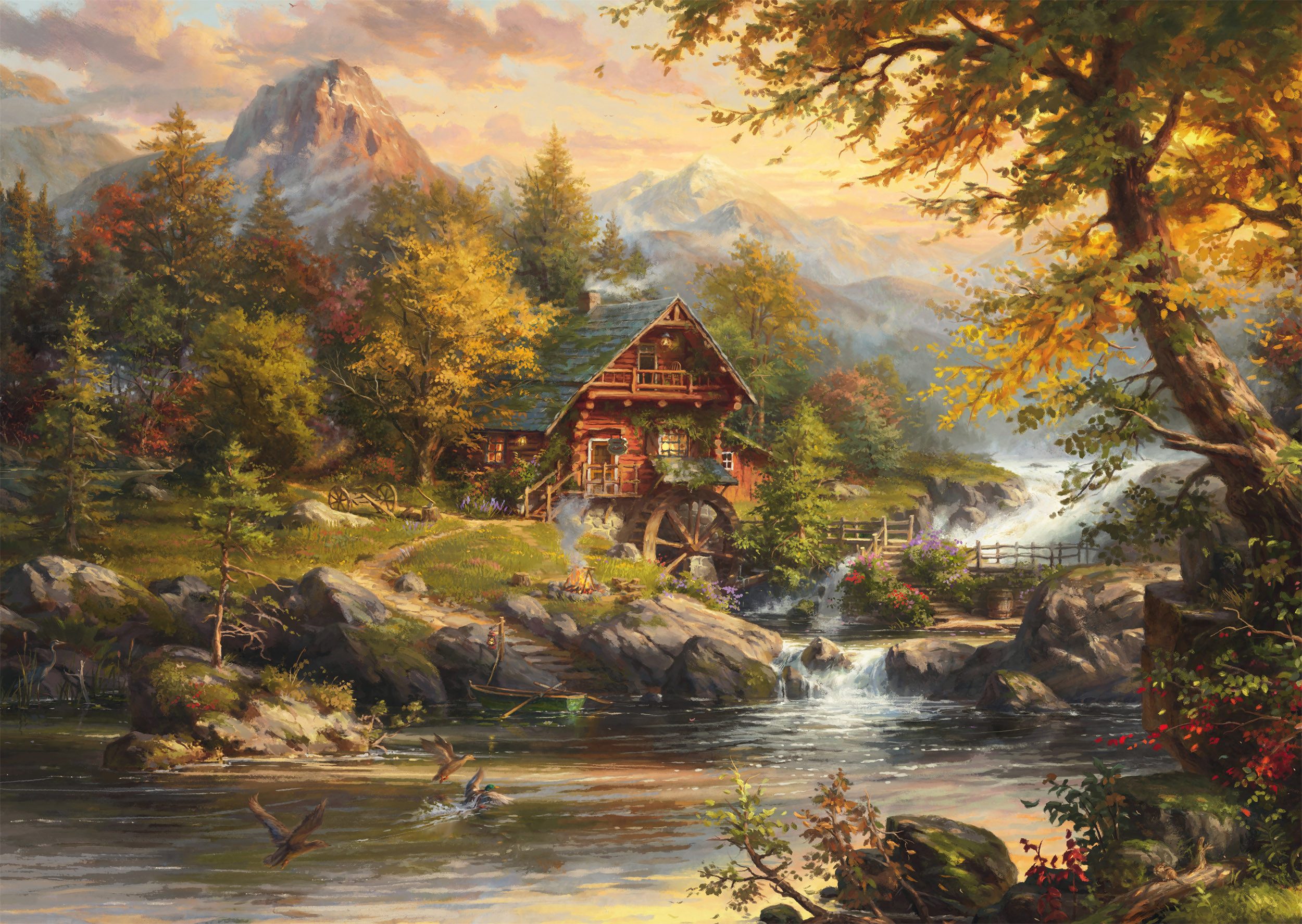Schmidt Spiele Puzzle Blend Cota, Sommerhaus, 1000 Puzzleteile, Made in Germany