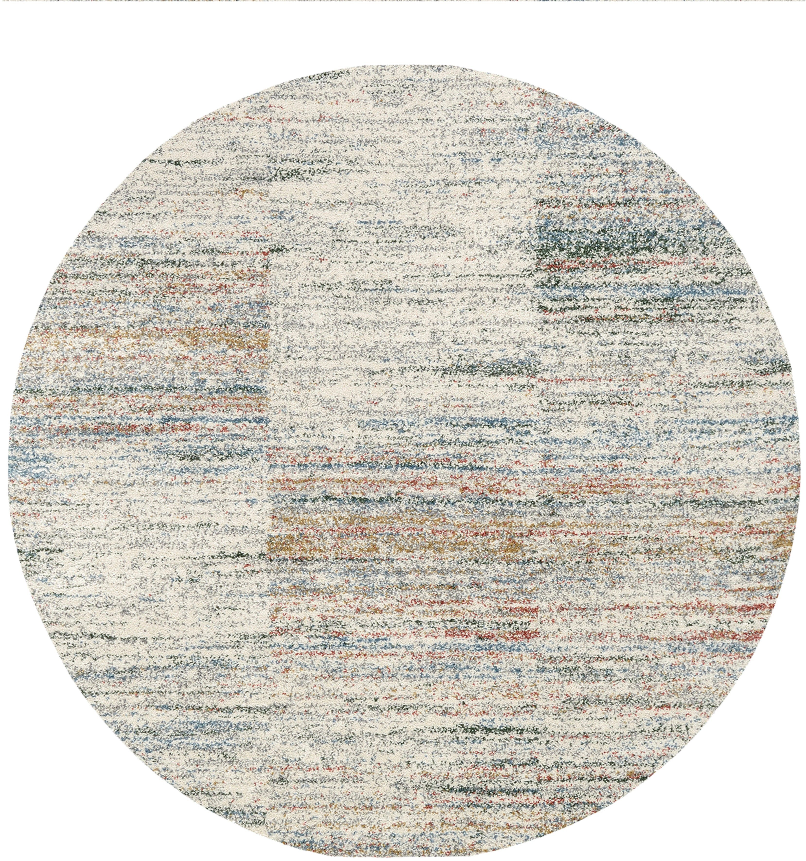 Teppich NEW VILLA LINES, OCI DIE TEPPICHMARKE, rund, Höhe: 20 mm, moderne melierte Farben, Vintage Look, Wohnzimmer